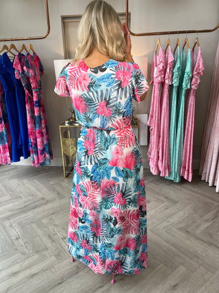 Nissa Tropical Maxi Dress