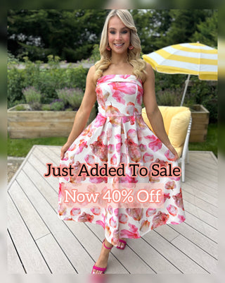 Danni Pink Floral Dress
