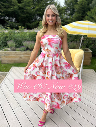 Danni Pink Floral Dress