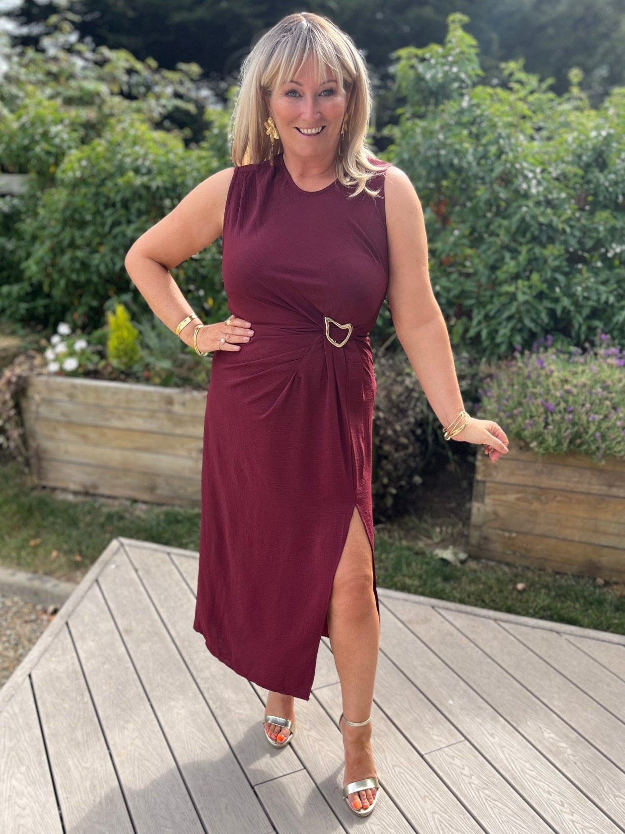 Franceene Dress Bordeaux