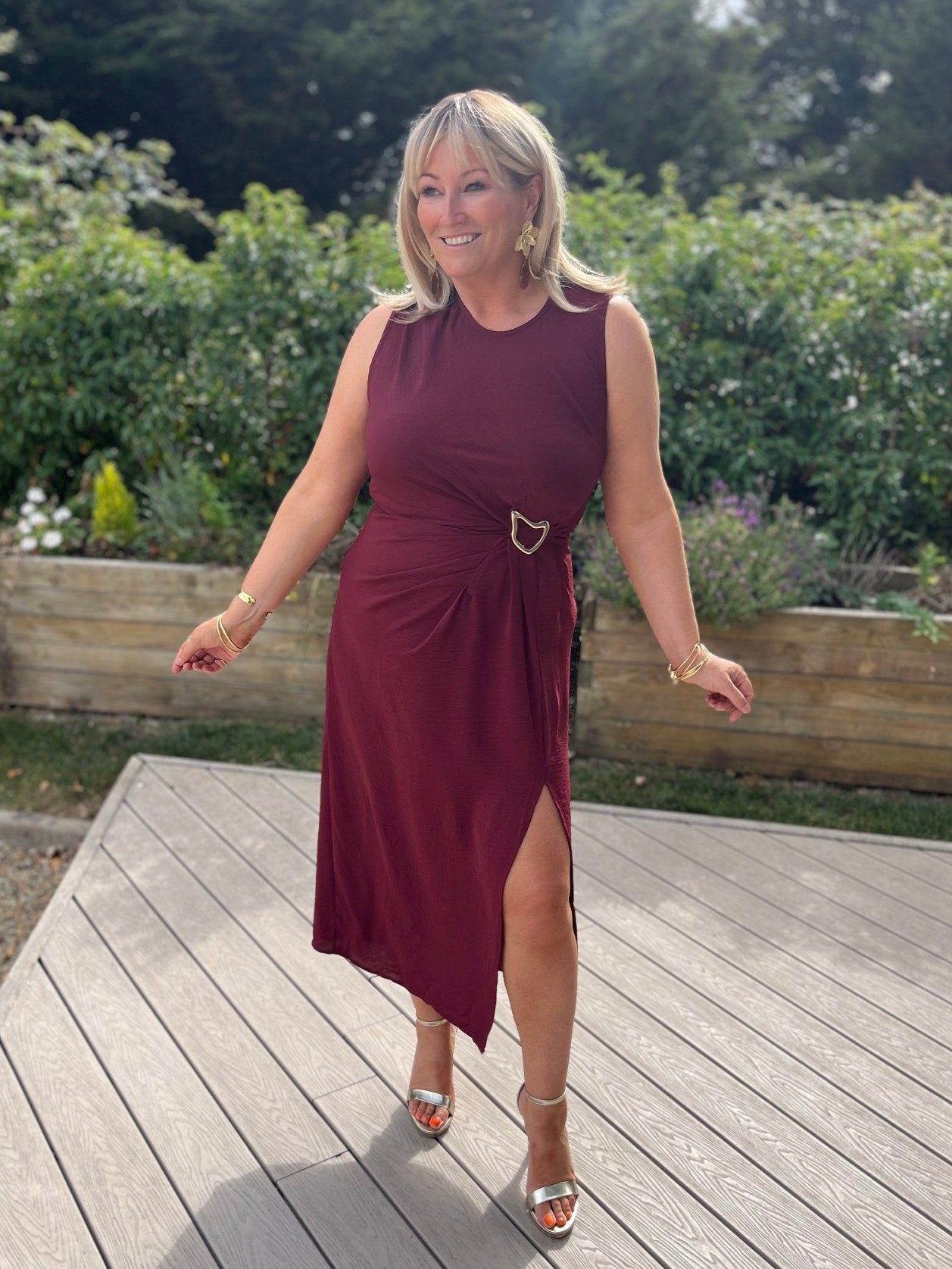 Franceene Dress Bordeaux