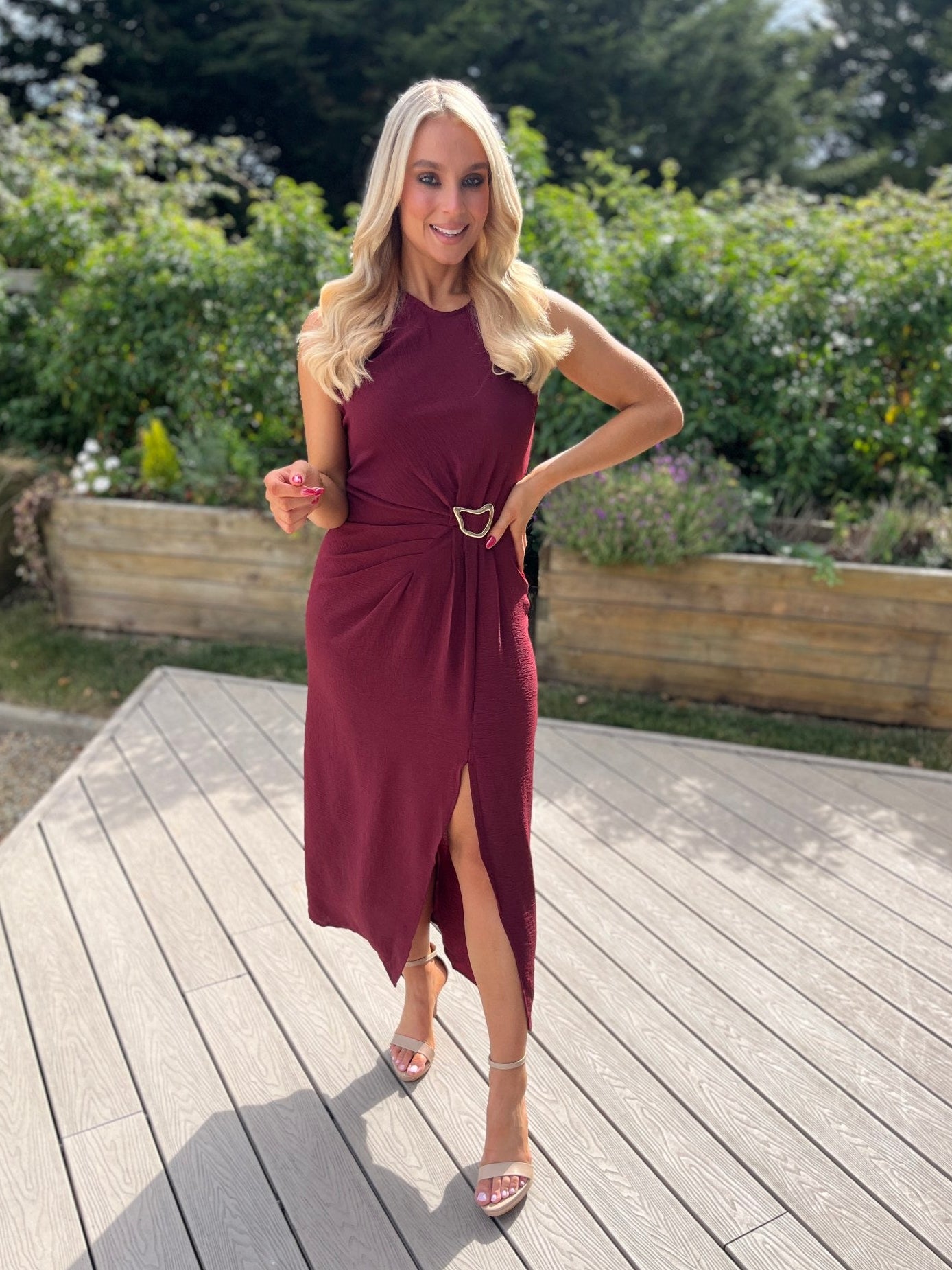 Franceene Dress Bordeaux