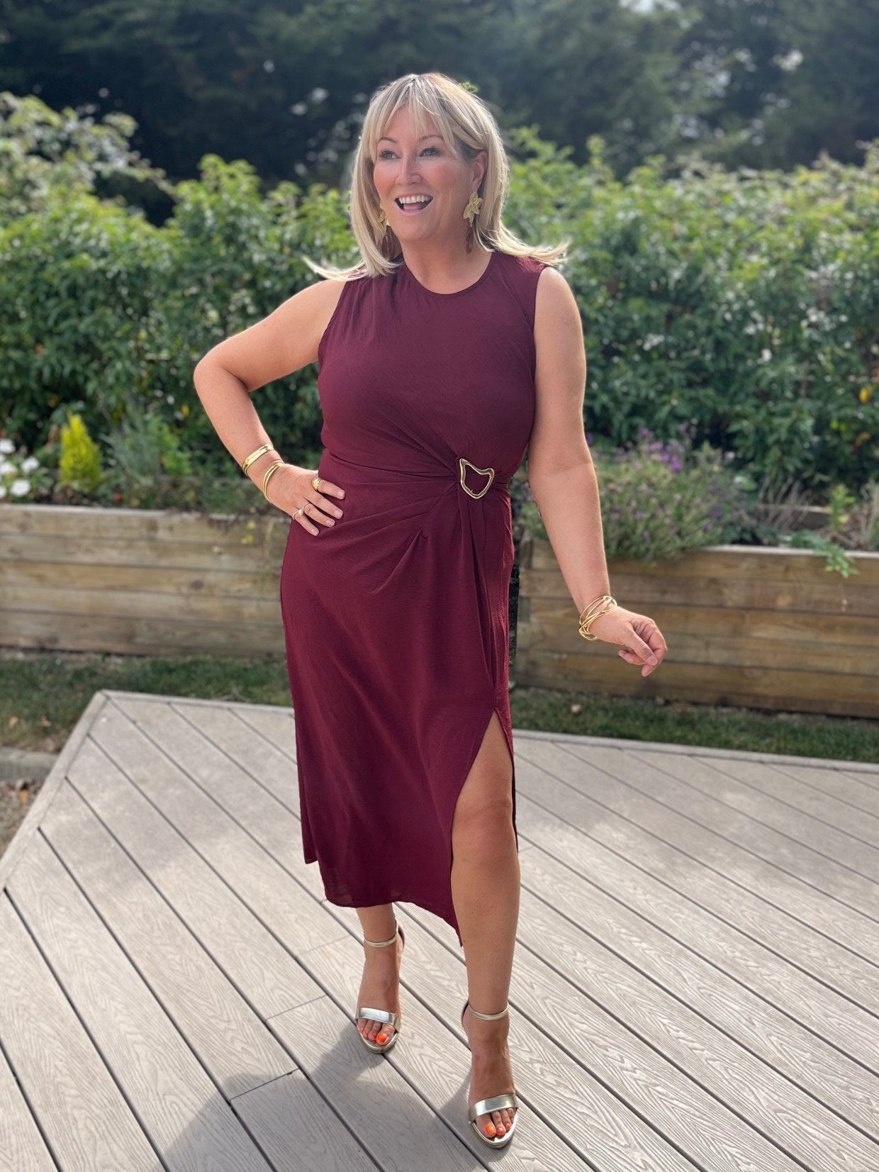 Franceene Dress Bordeaux