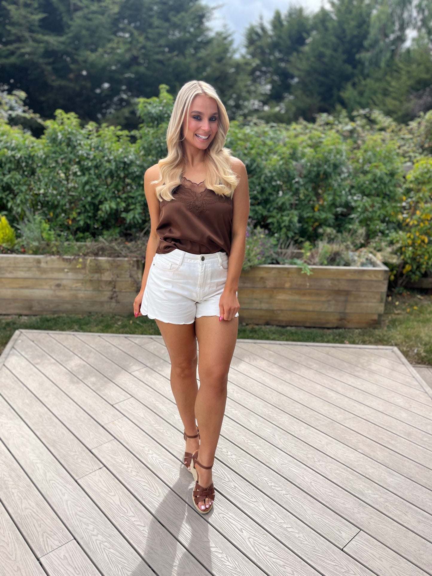 Lake Lace Cami Chocolate - Image 5