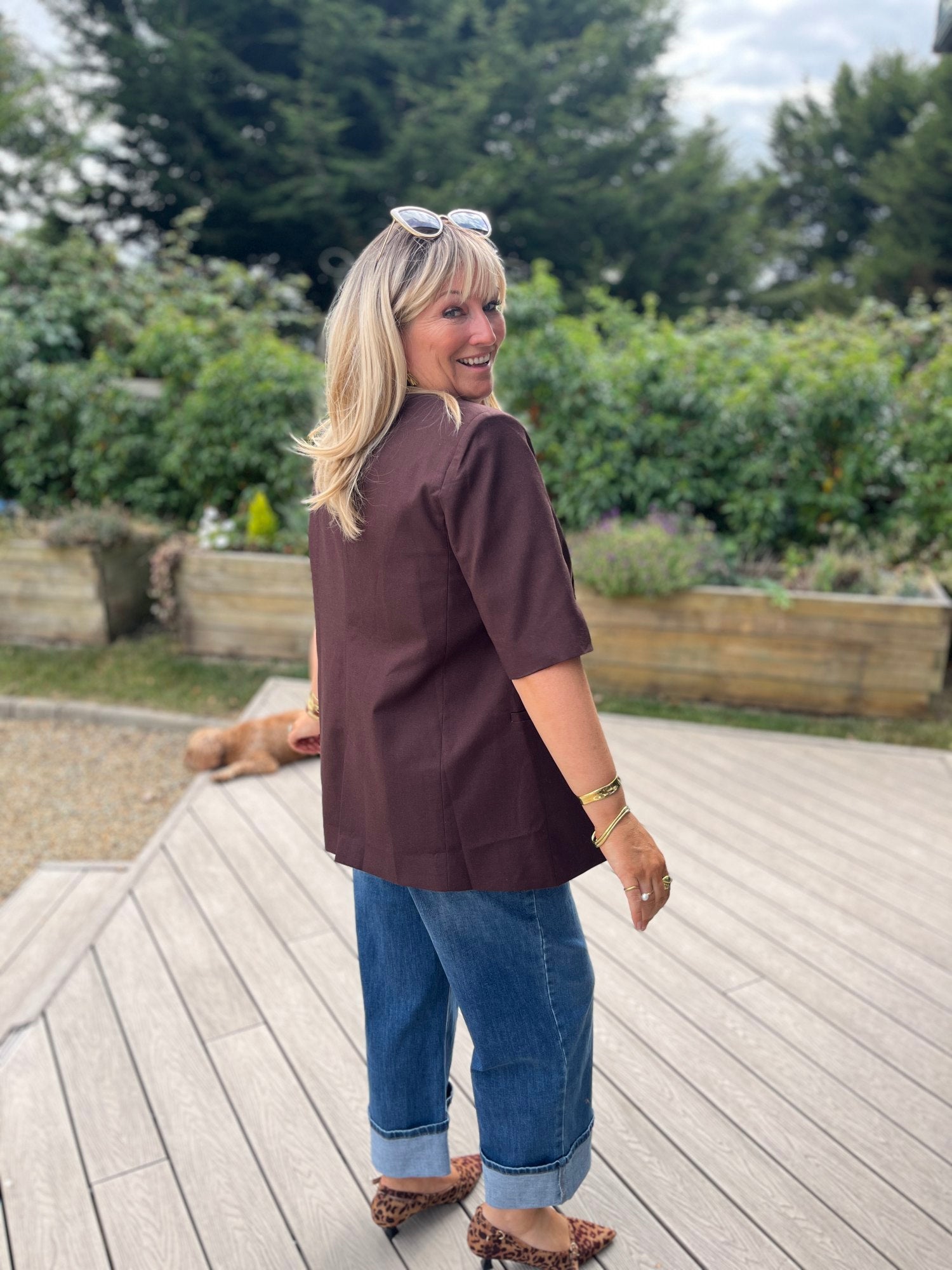 Bailey Blazer Chocolate  - Image 8