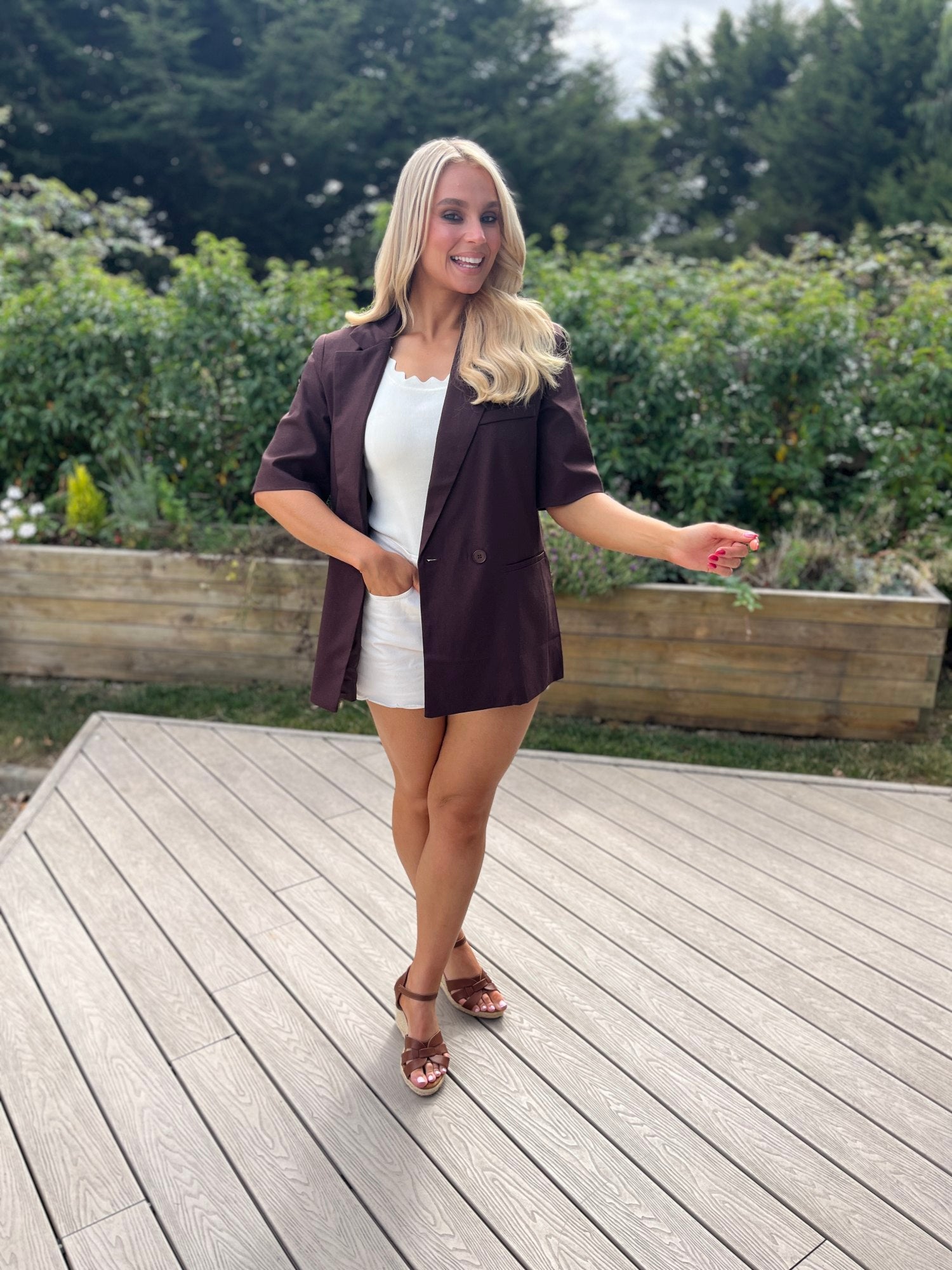 Bailey Blazer Chocolate  - Image 10