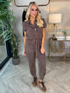 Rae Jumpsuit Chocolate - Image unknown
