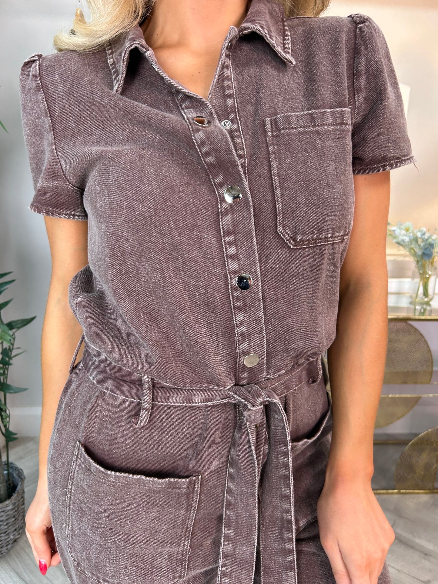 Rae Jumpsuit Chocolate - Image 3