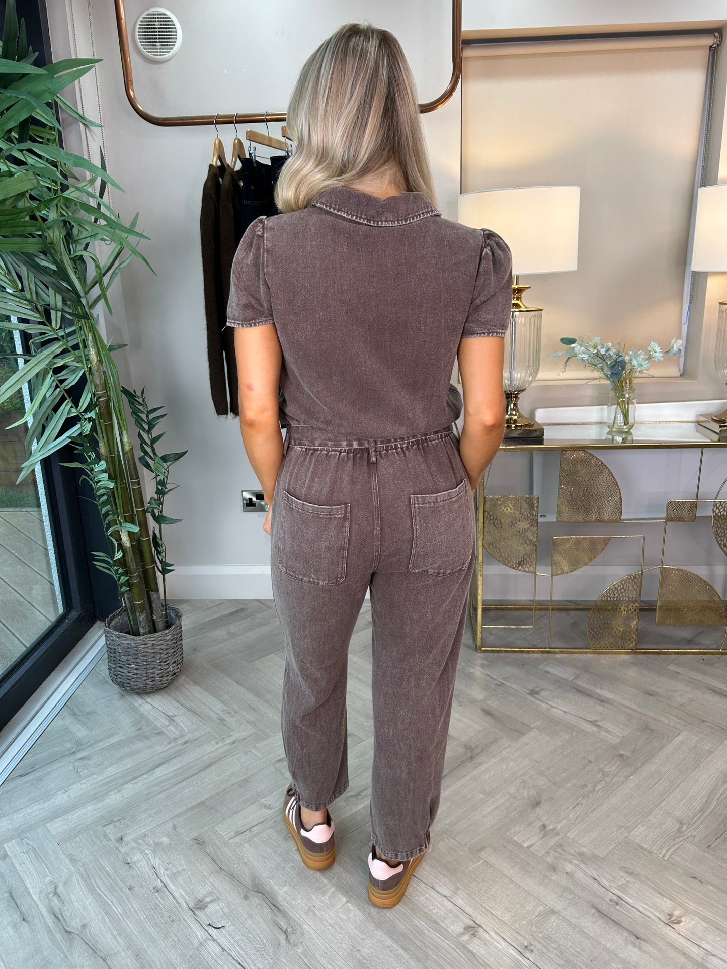 Rae Jumpsuit Chocolate - Image 6