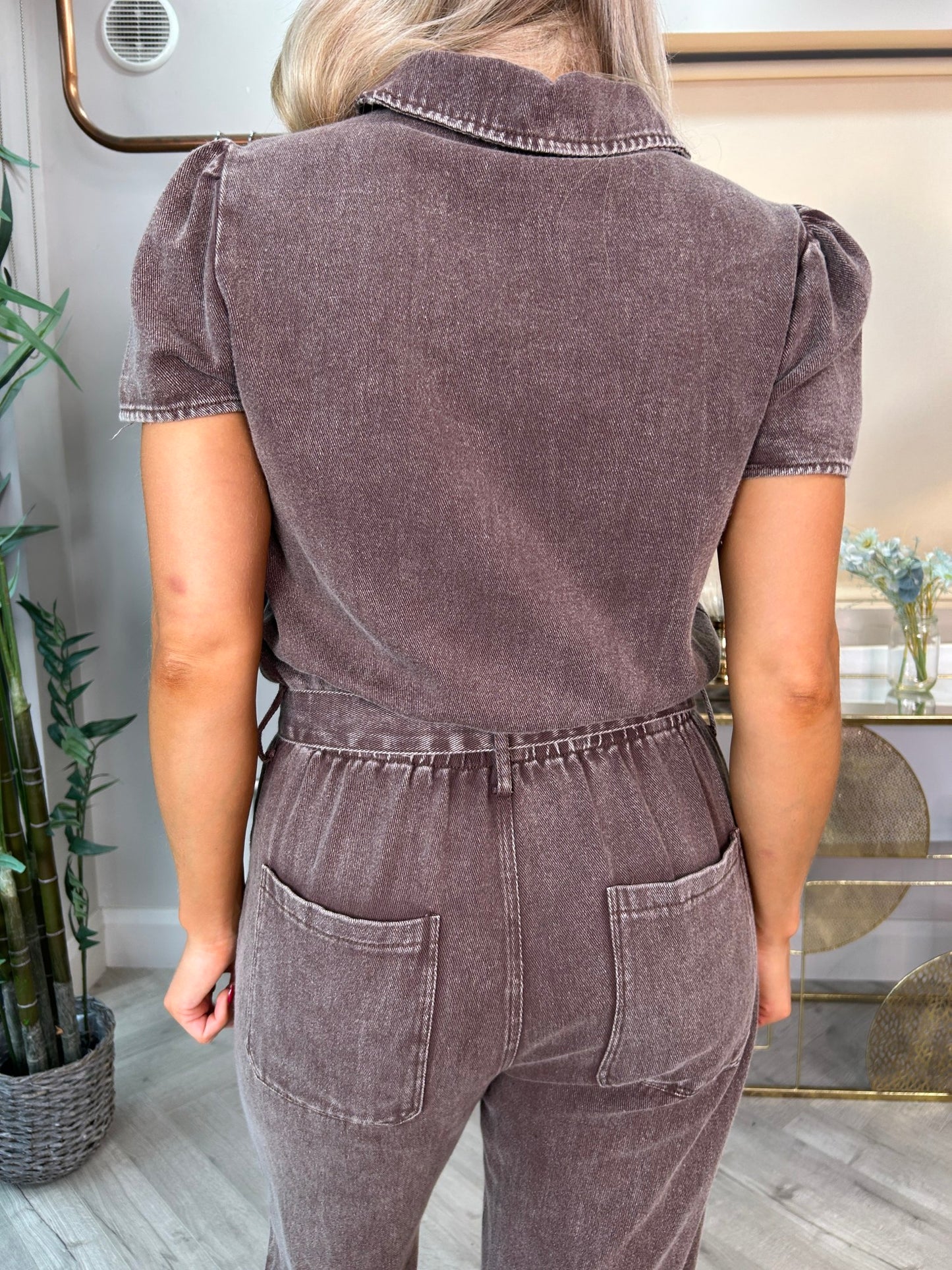 Rae Jumpsuit Chocolate - Image 7