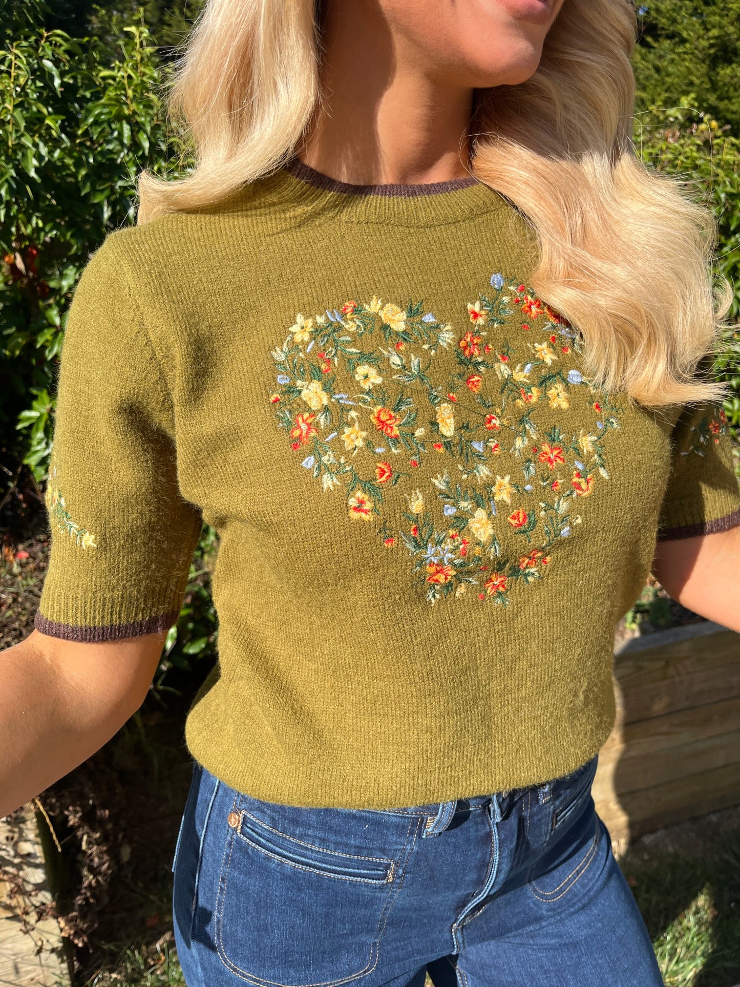 Astrid Knit Olive  - Image 1