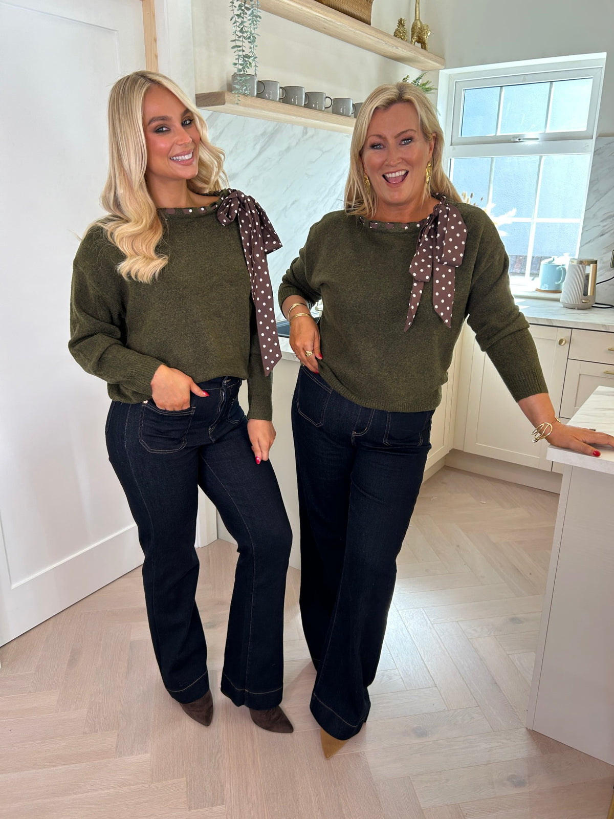 Alva Ribbon Knit Olive - Image 15