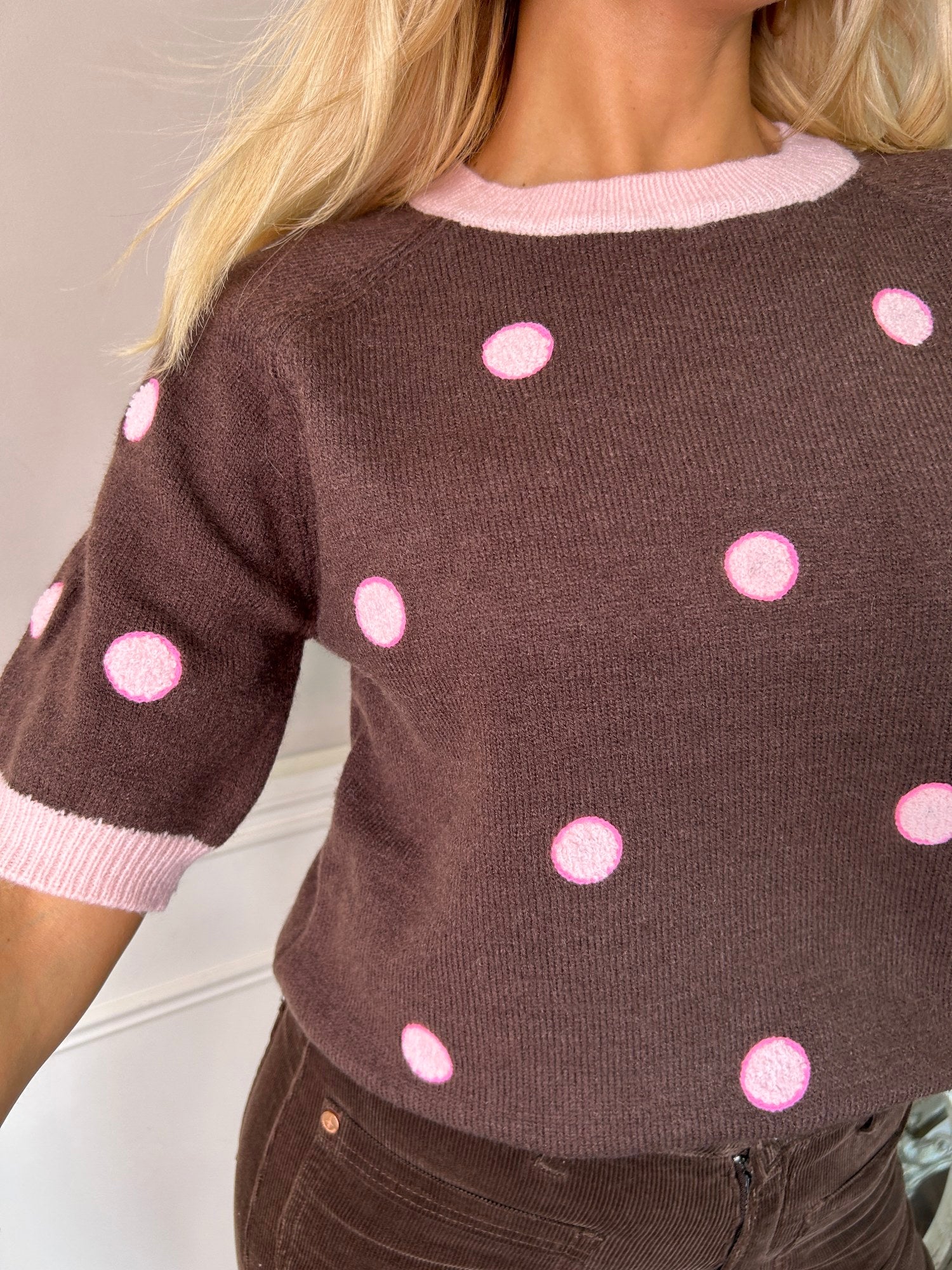 Dott Knit Chocolate  - Image 3