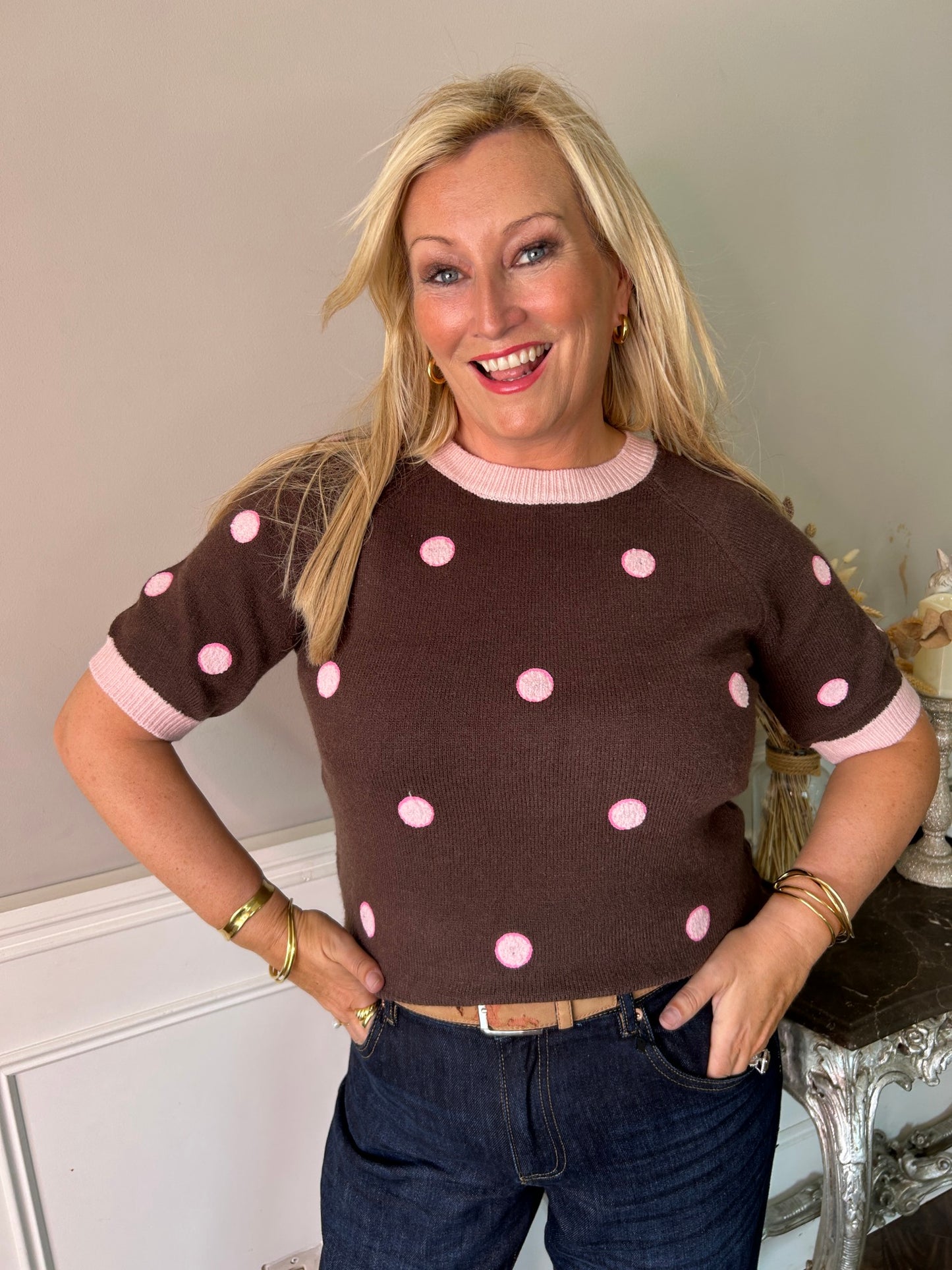Dott Knit Chocolate  - Image 2