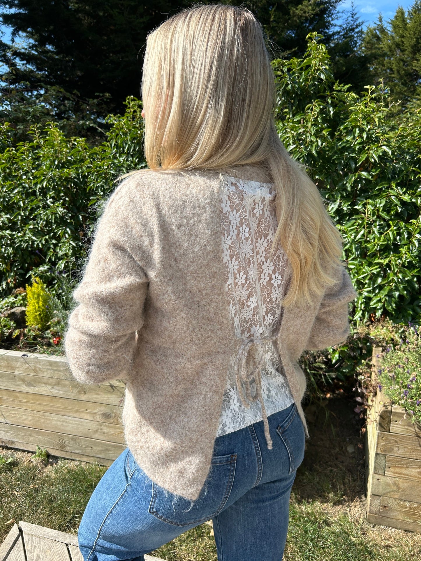 Bonnie Lace Back Cardi - Image 1