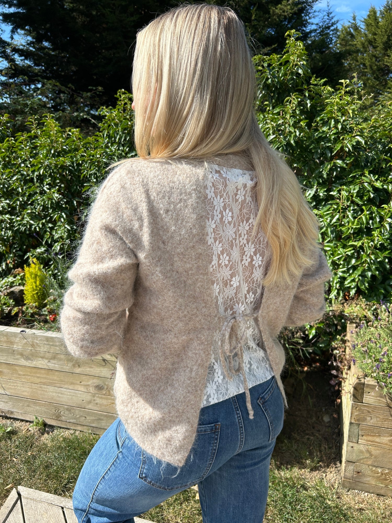 Bonnie Lace Back Cardi - Image 1