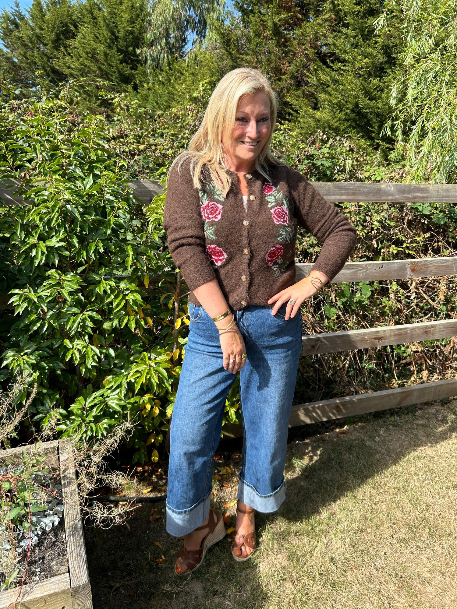 Eden Rose Cardi Chocolate - Image 9