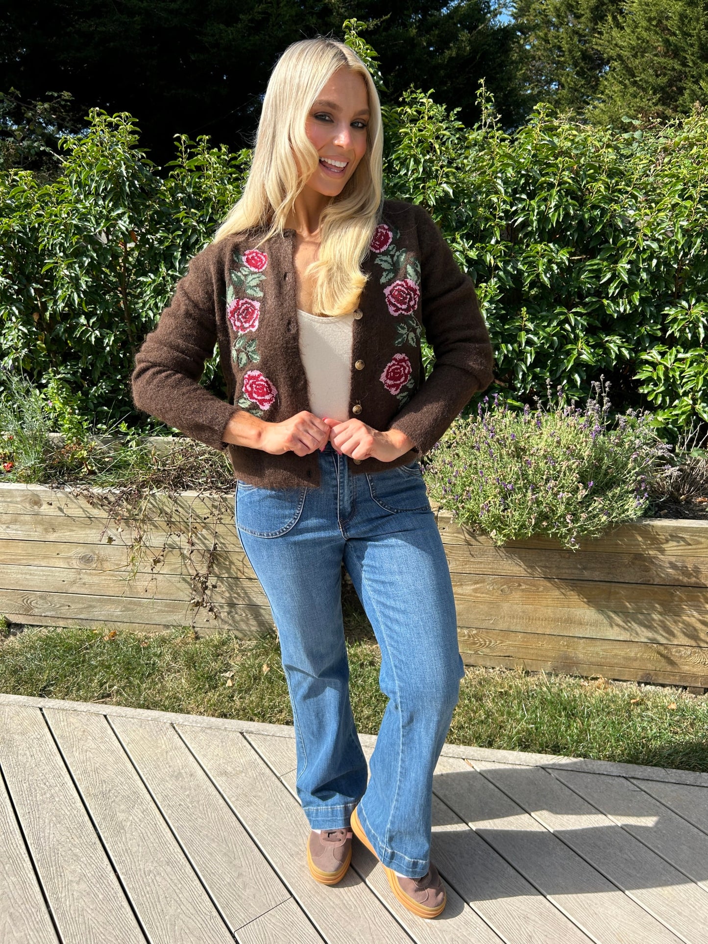 Eden Rose Cardi Chocolate - Image 12