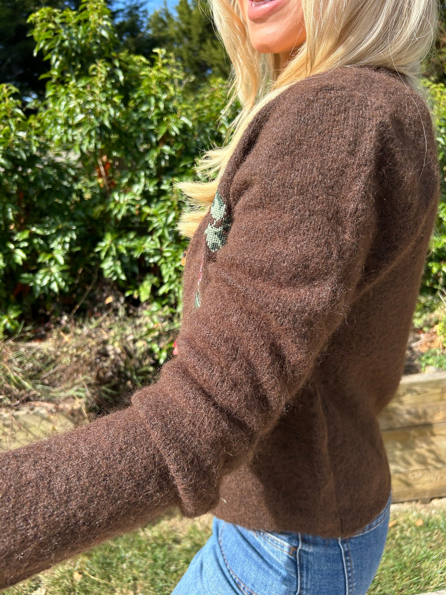 Eden Rose Cardi Chocolate - Image 13