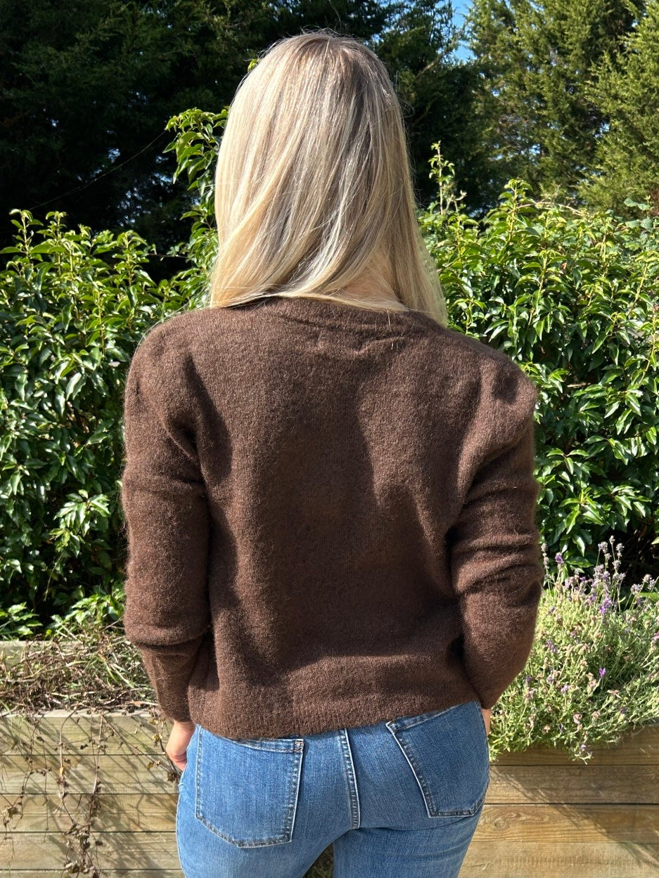 Eden Rose Cardi Chocolate - Image 2