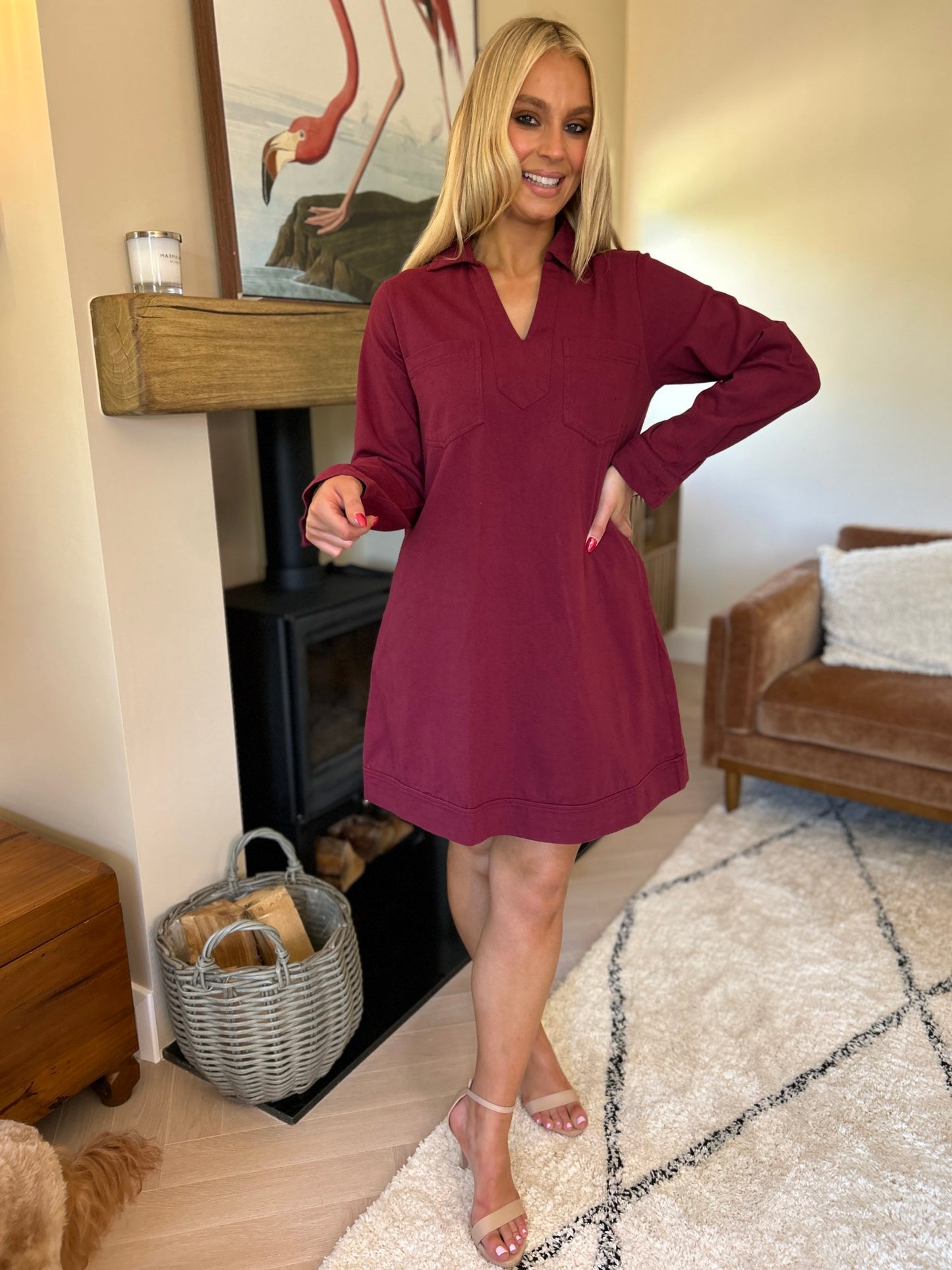 Karly Merlot Dress  - Image unknown
