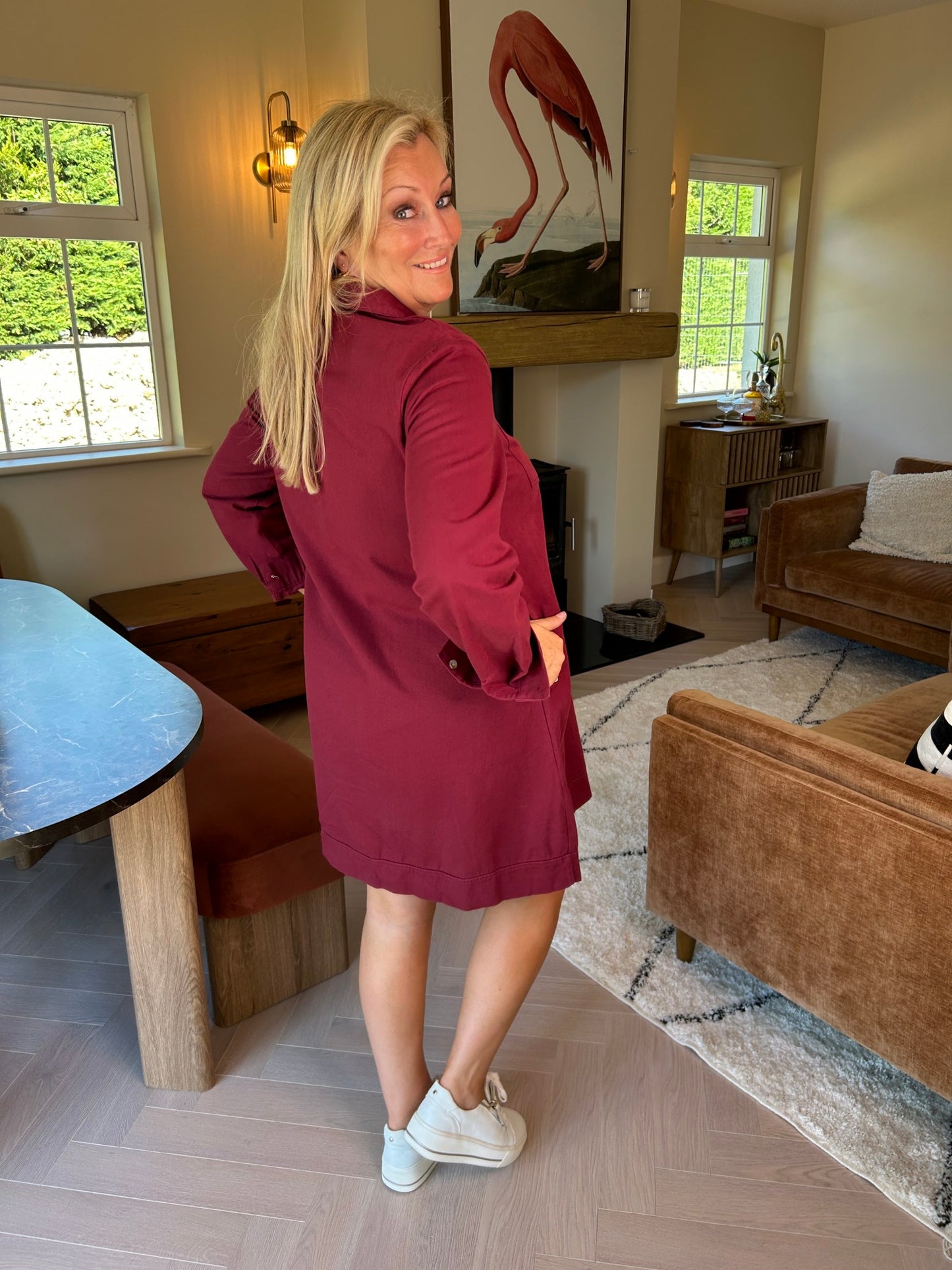 Karly Merlot Dress  - Image 3
