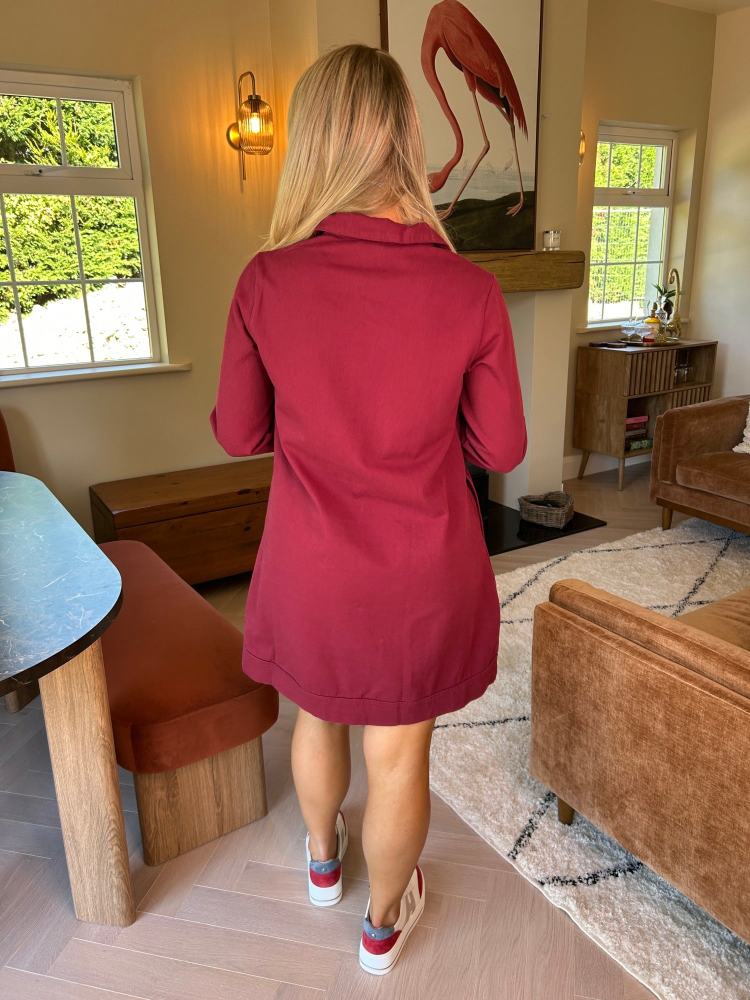 Karly Merlot Dress  - Image 4
