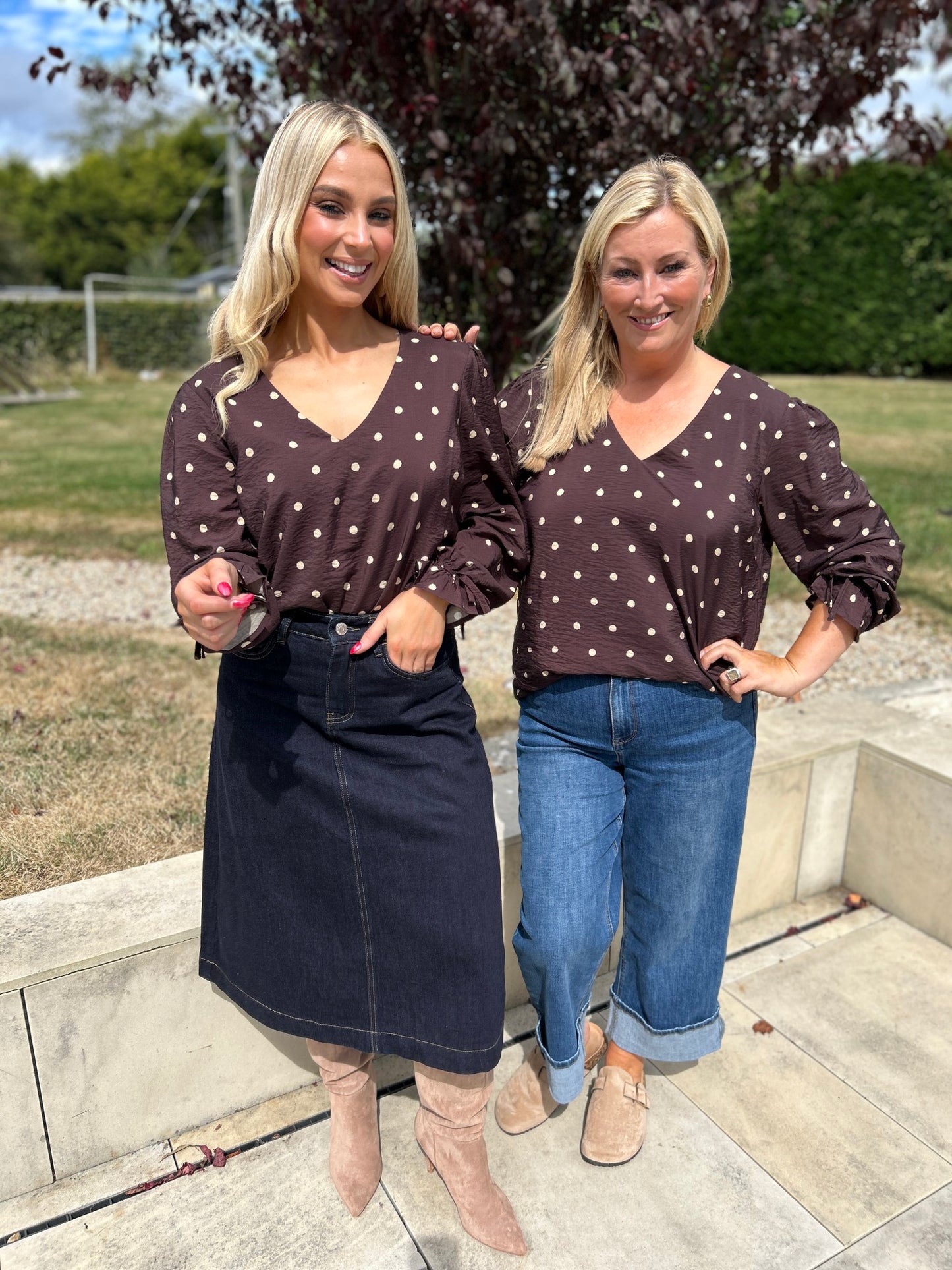 Sophia Top Chocolate Dot - Image 8