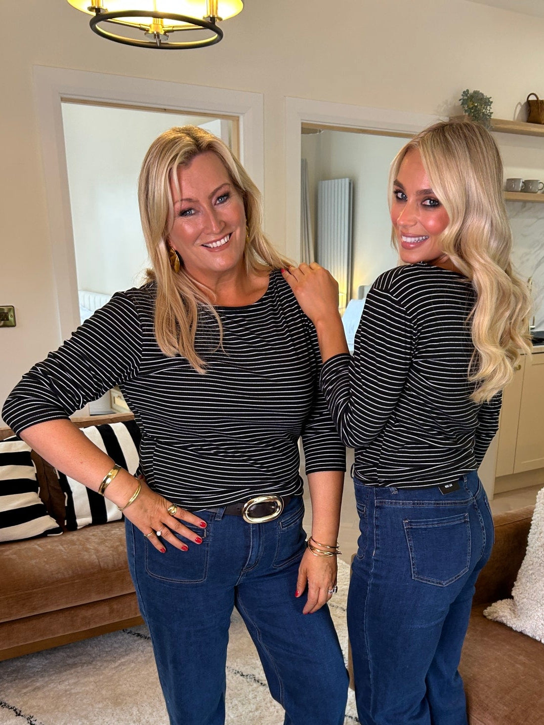 Molly Stripe Top Black - Image 13