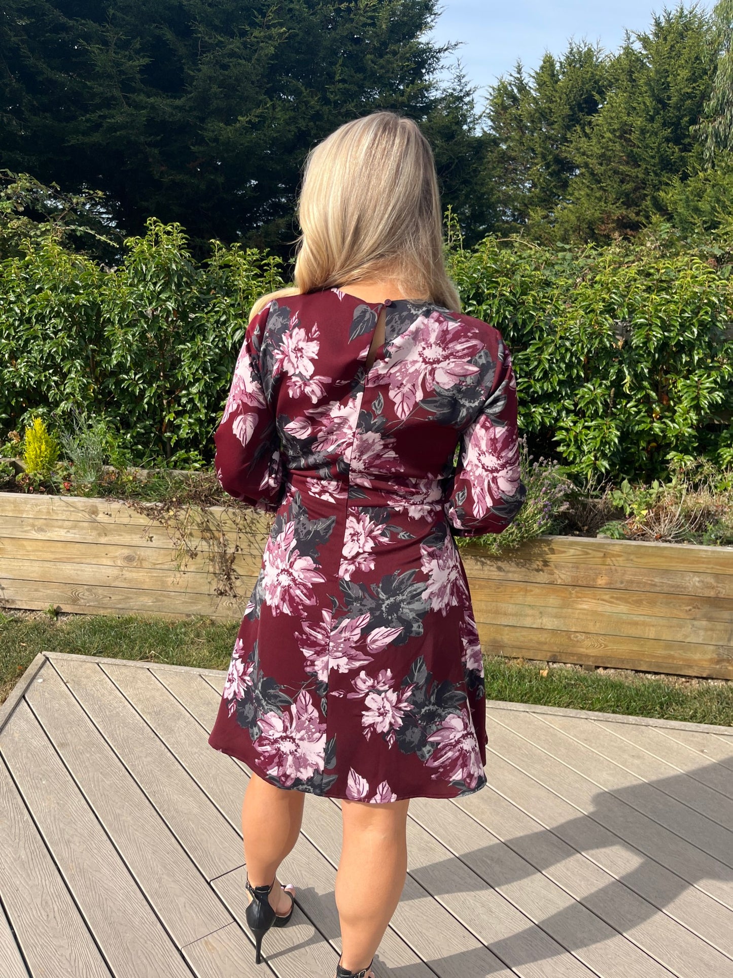 Grace Dress Burgundy - Image 3
