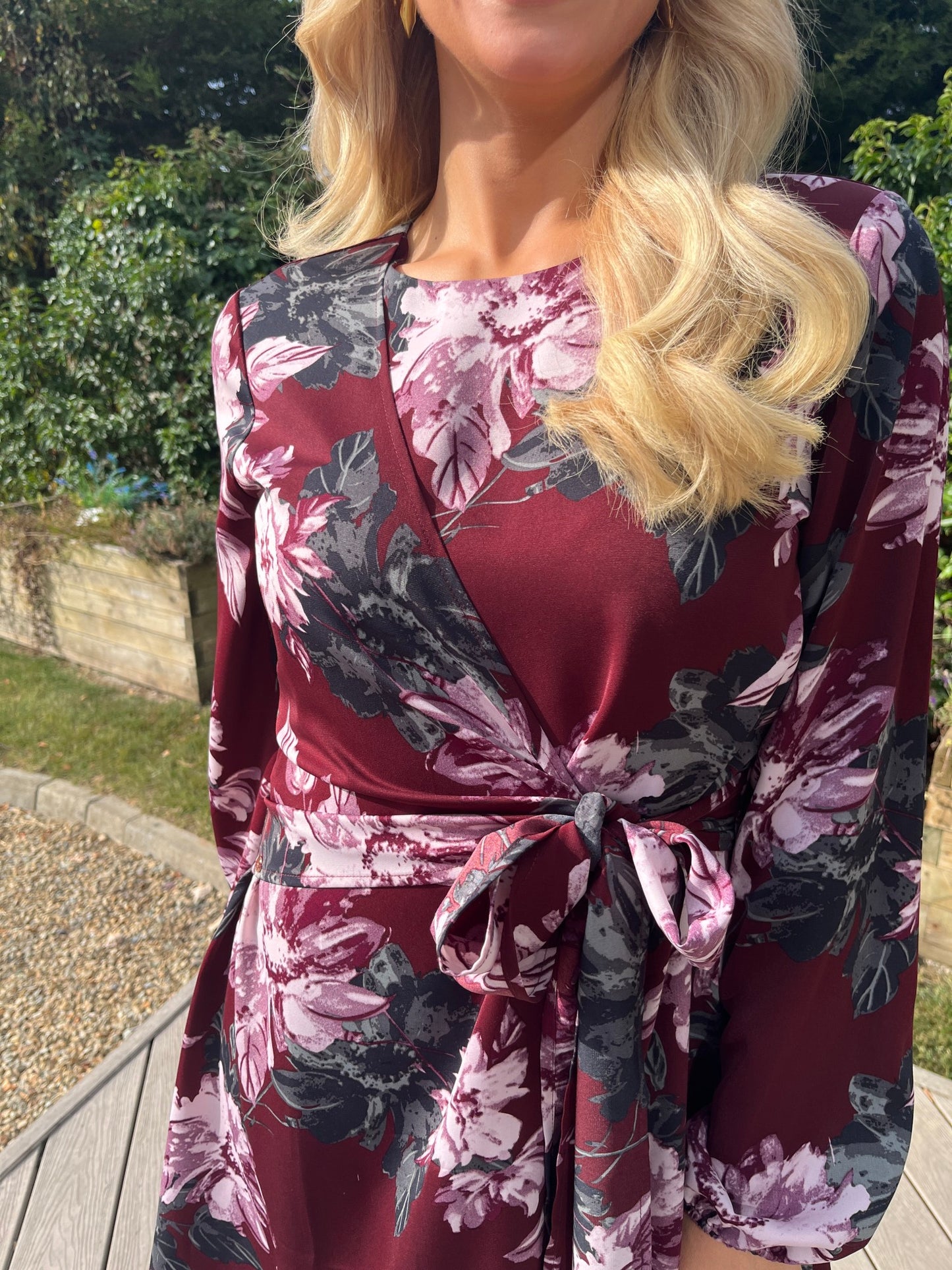 Grace Dress Burgundy - Image 2