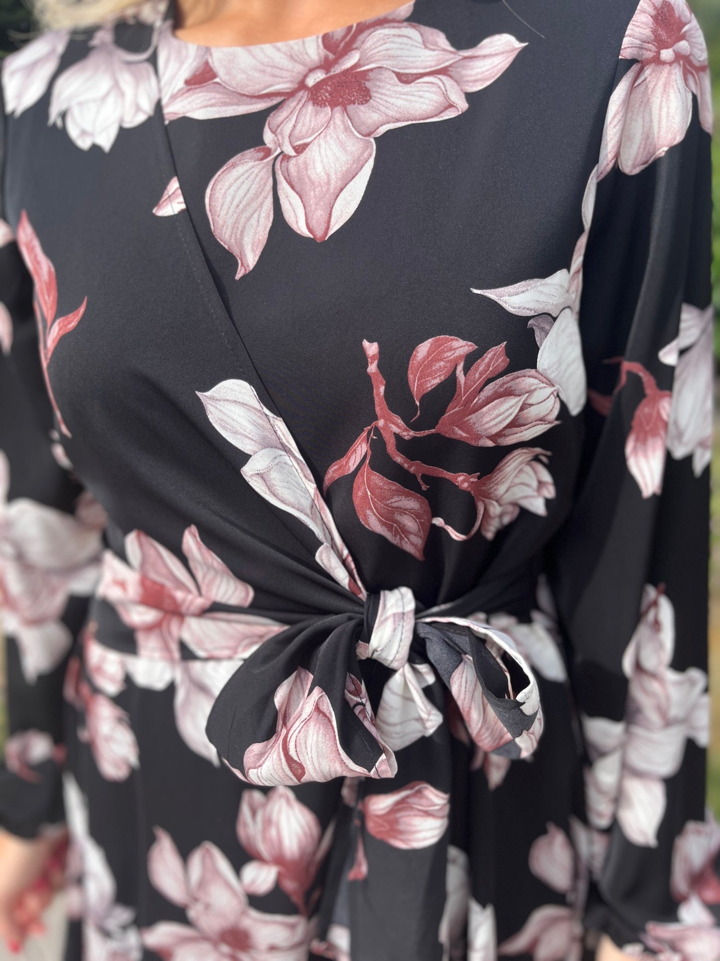 Grace Dress Black Floral - Image 1