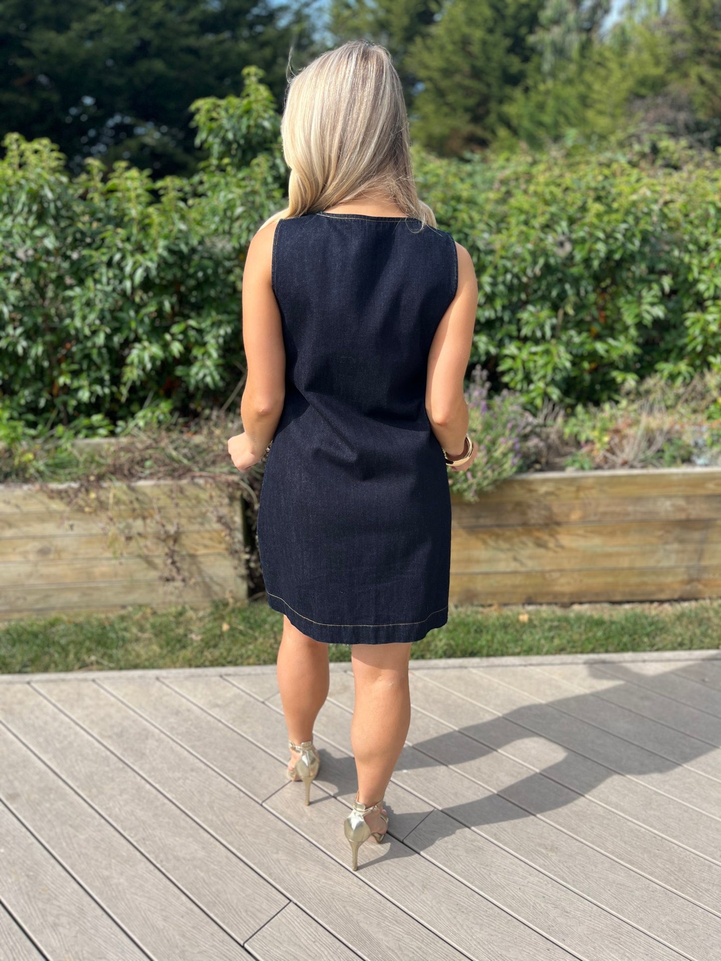 Helena Denim Dress - Image 6