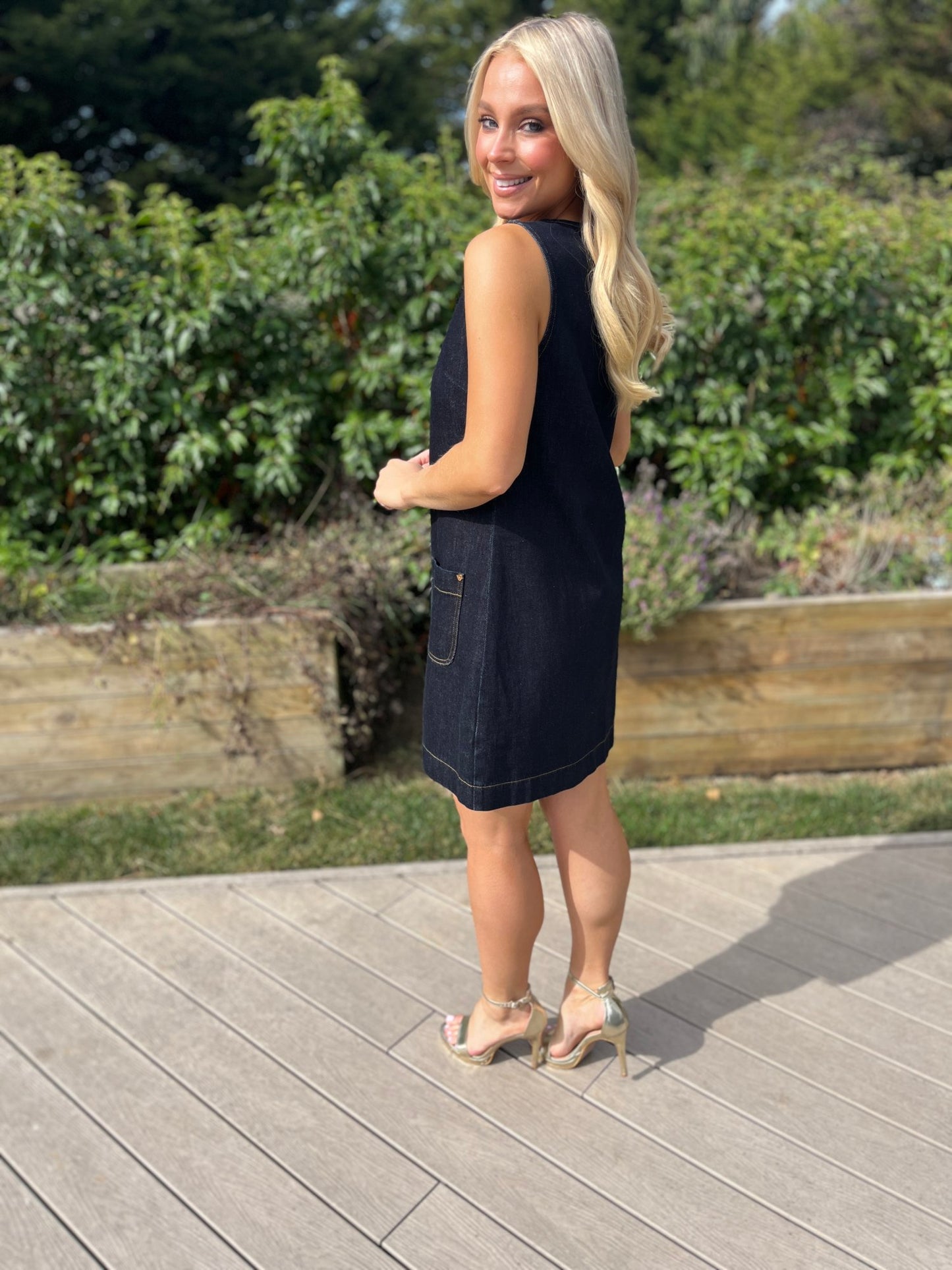 Helena Denim Dress - Image 7