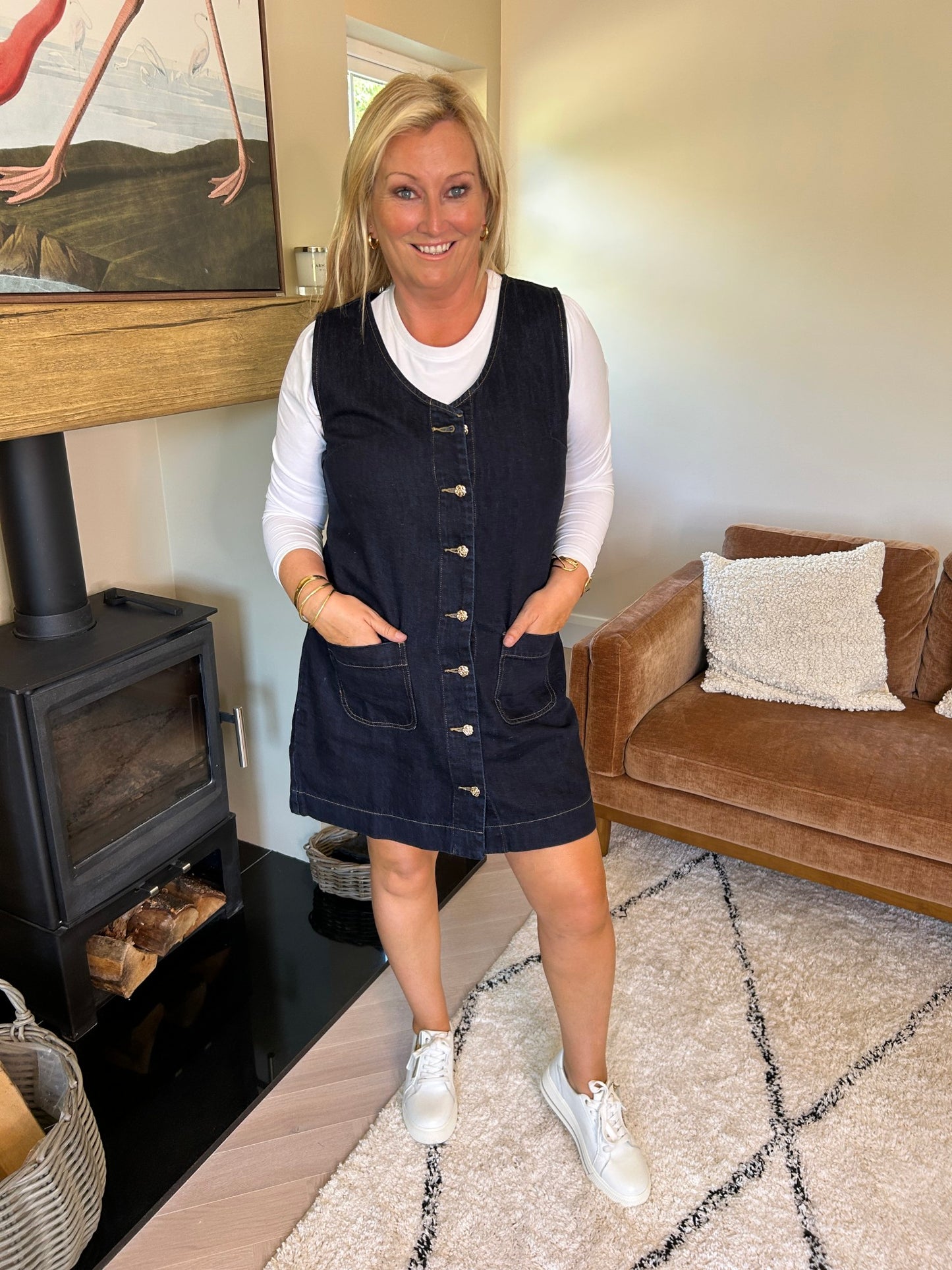 Helena Denim Dress - Image 9