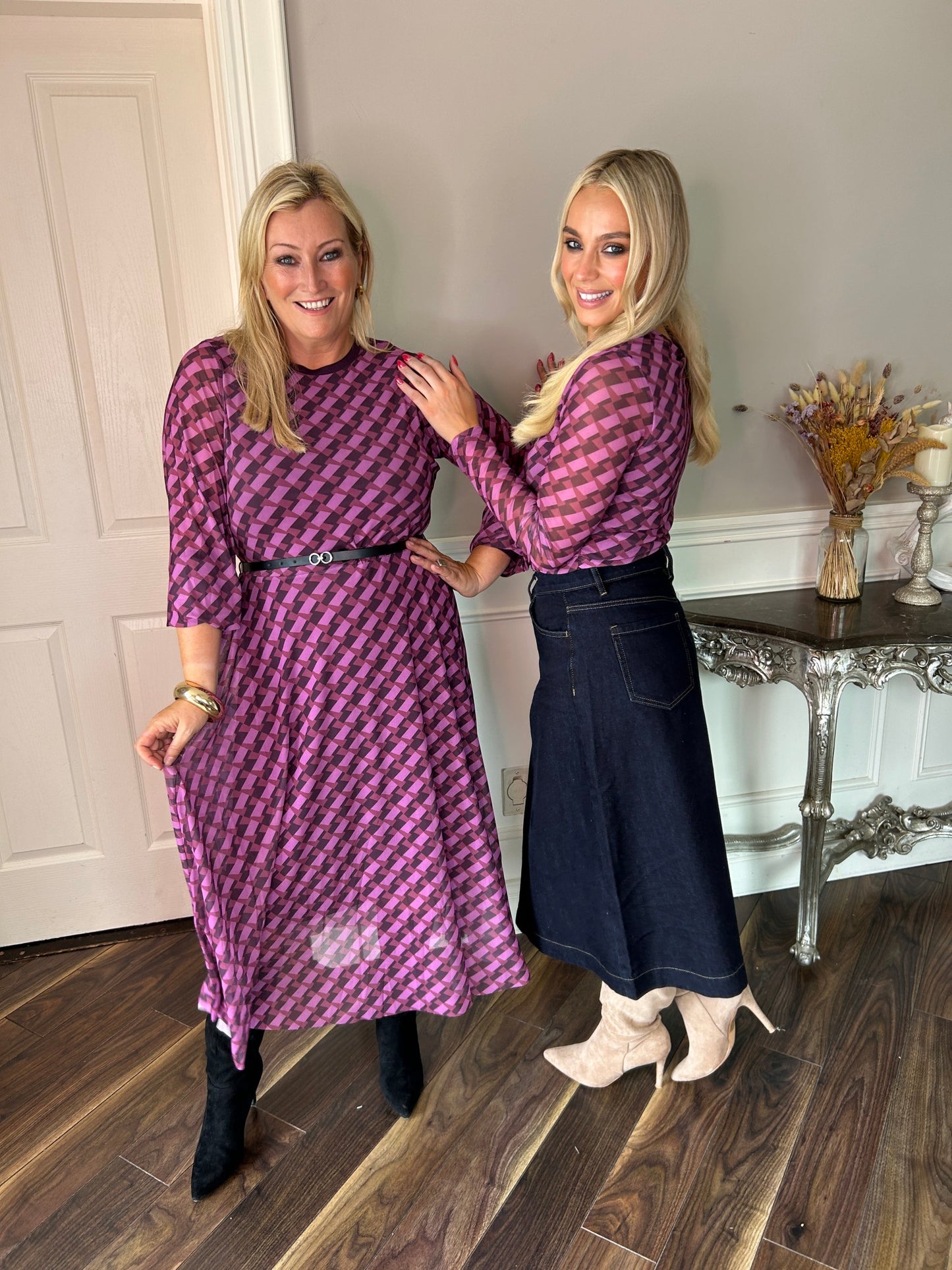 Lilian Dress Burgundy - Image 4
