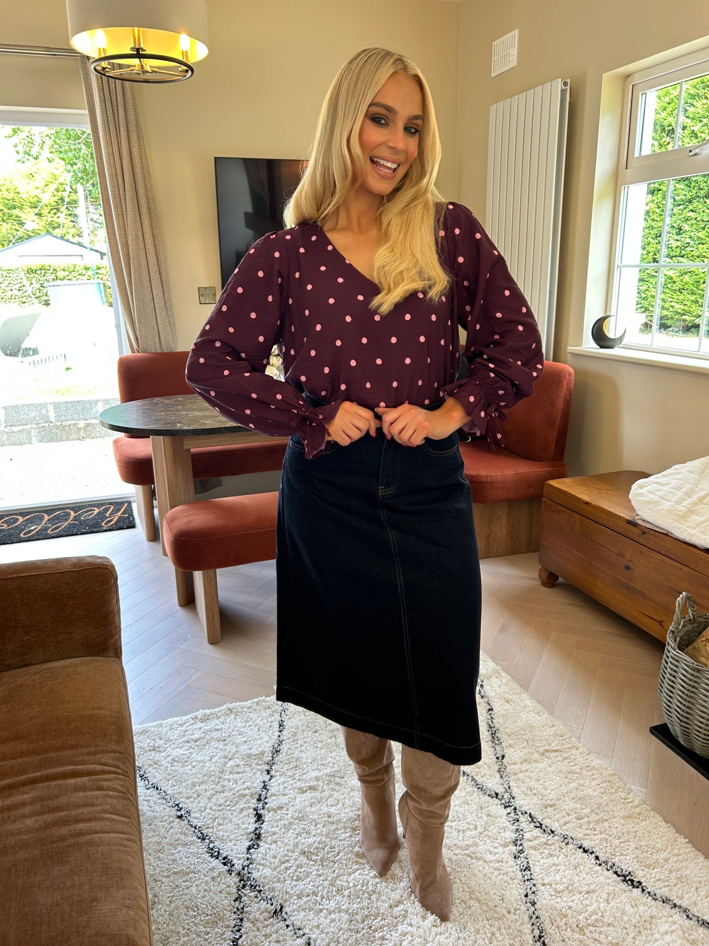 Rachel Denim Skirt - Image 5