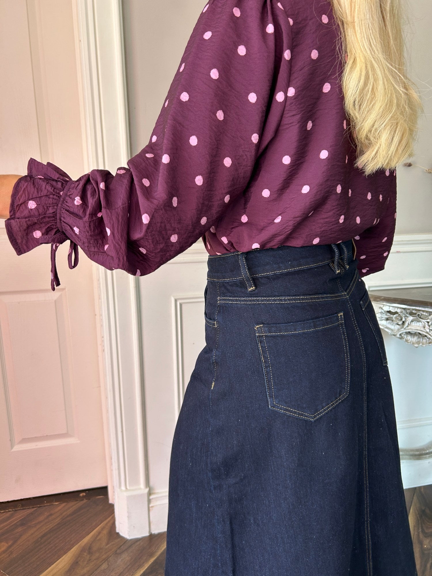 Rachel Denim Skirt - Image 4