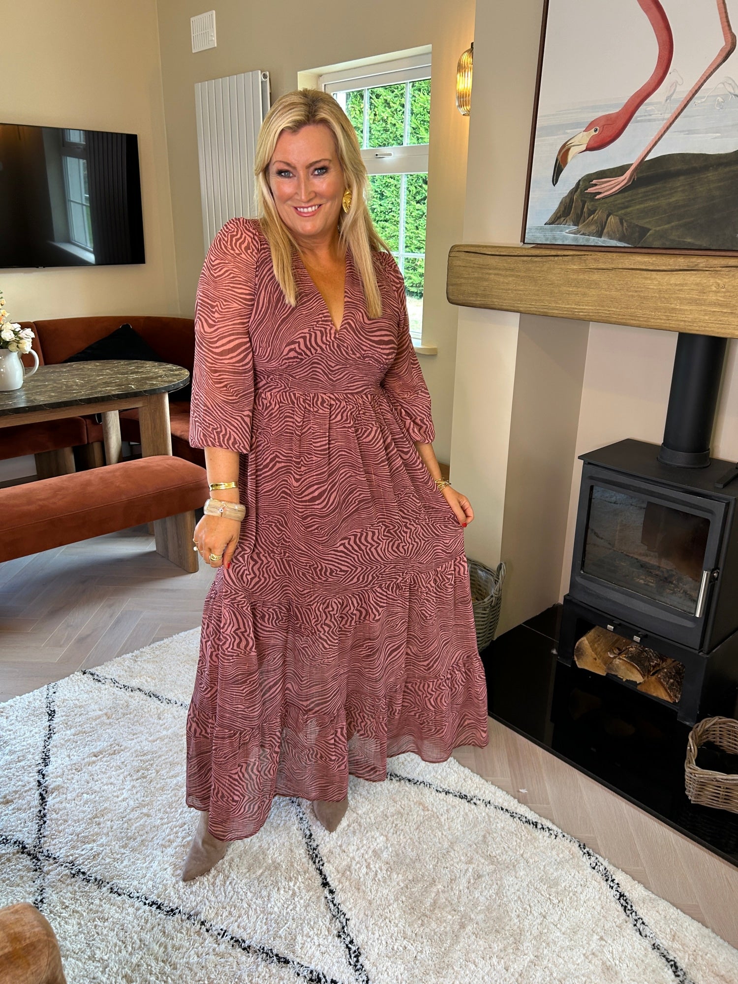 Willow Dress Bordeaux - Image 5