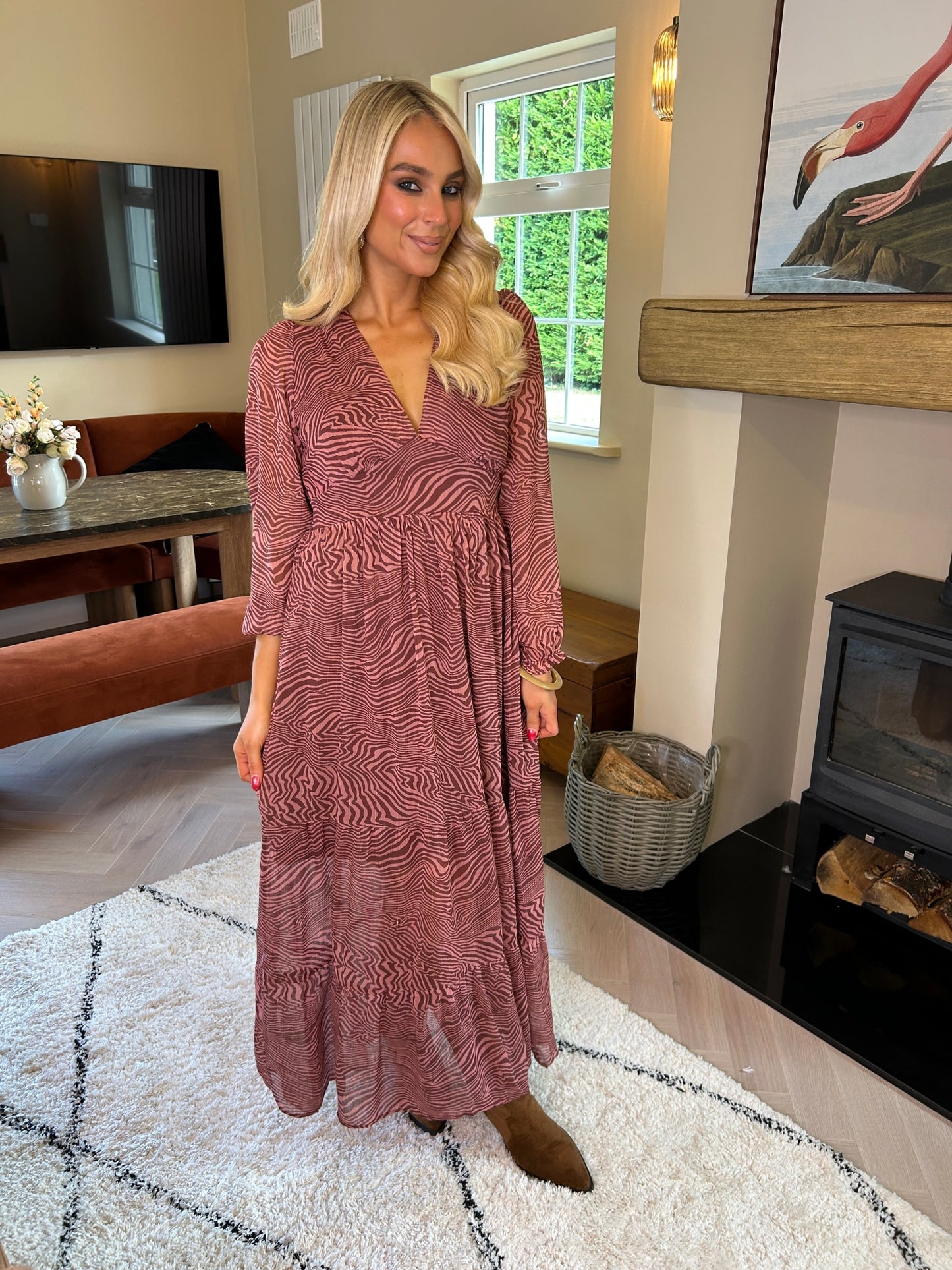 Willow Dress Bordeaux - Image 6