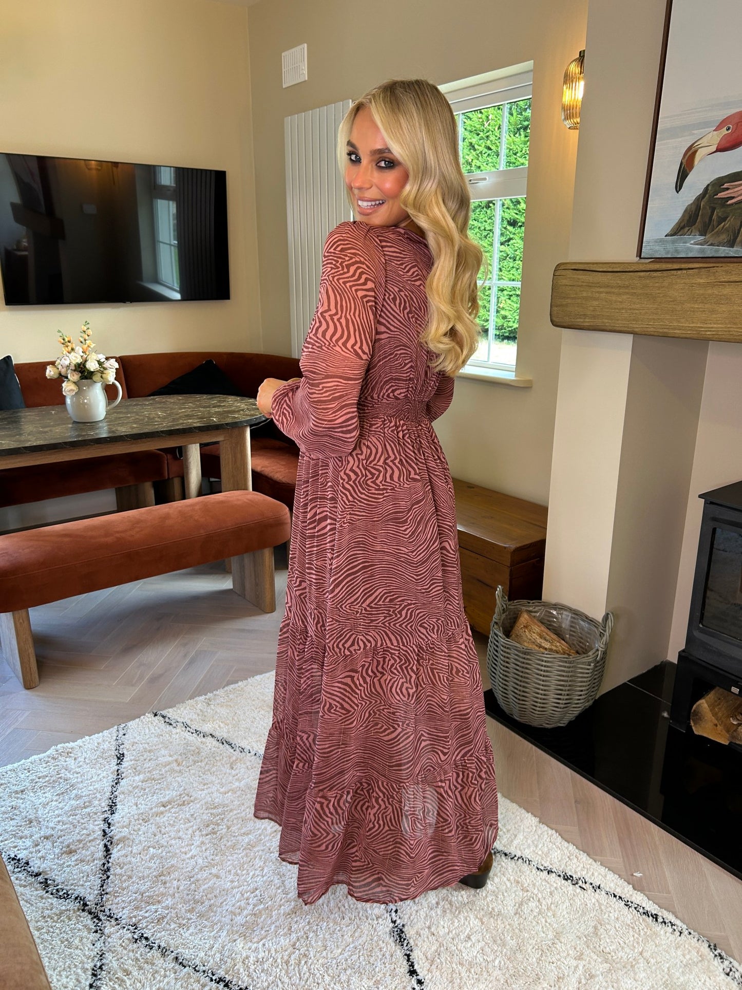 Willow Dress Bordeaux - Image 9