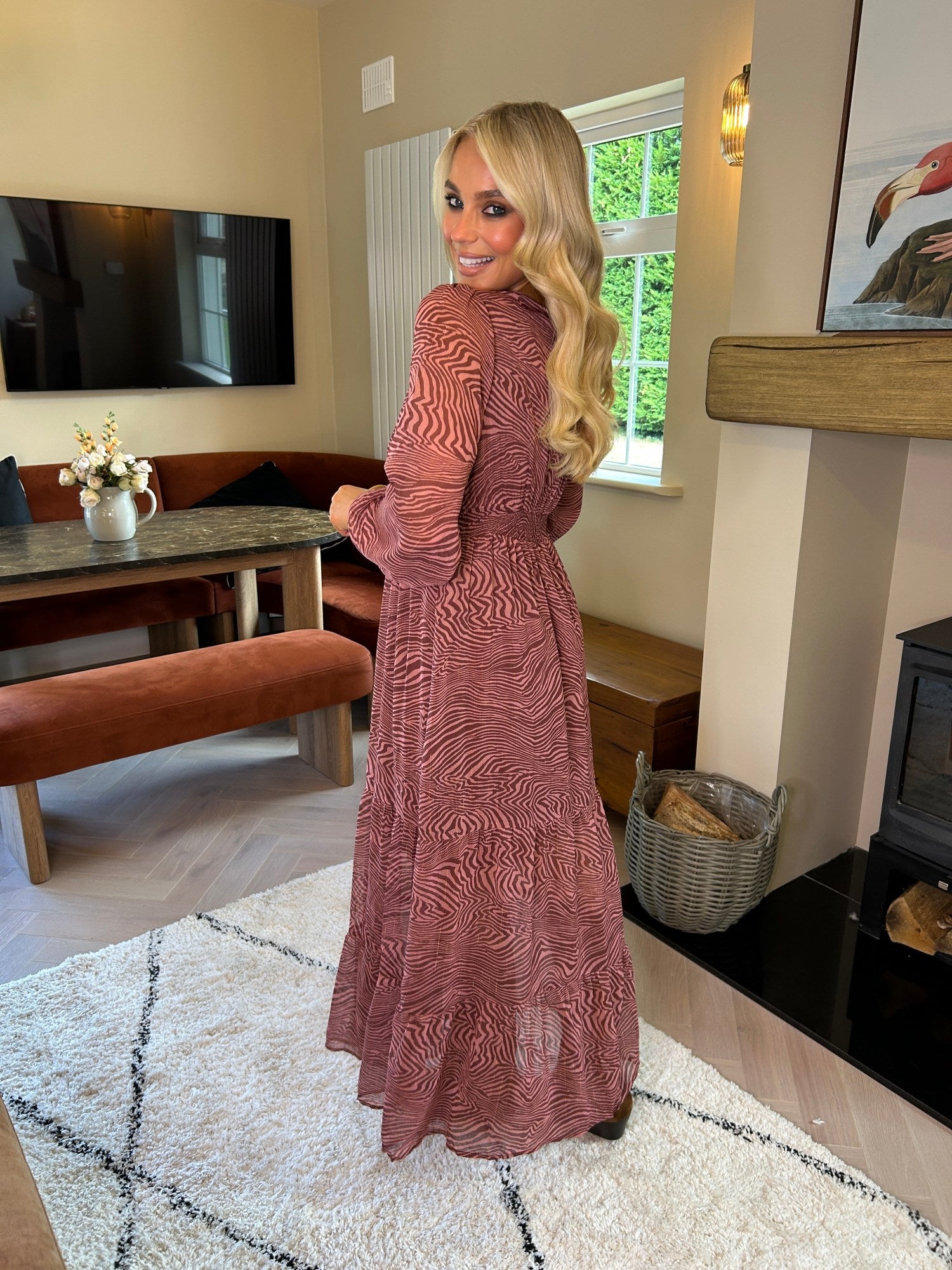 Willow Dress Bordeaux - Image 9