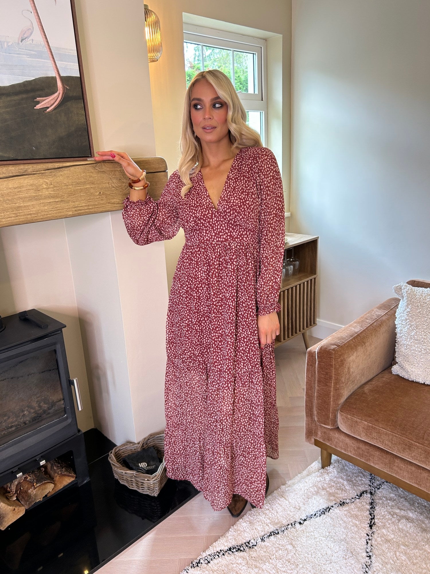 Maple Dress Bordeaux - Image 1