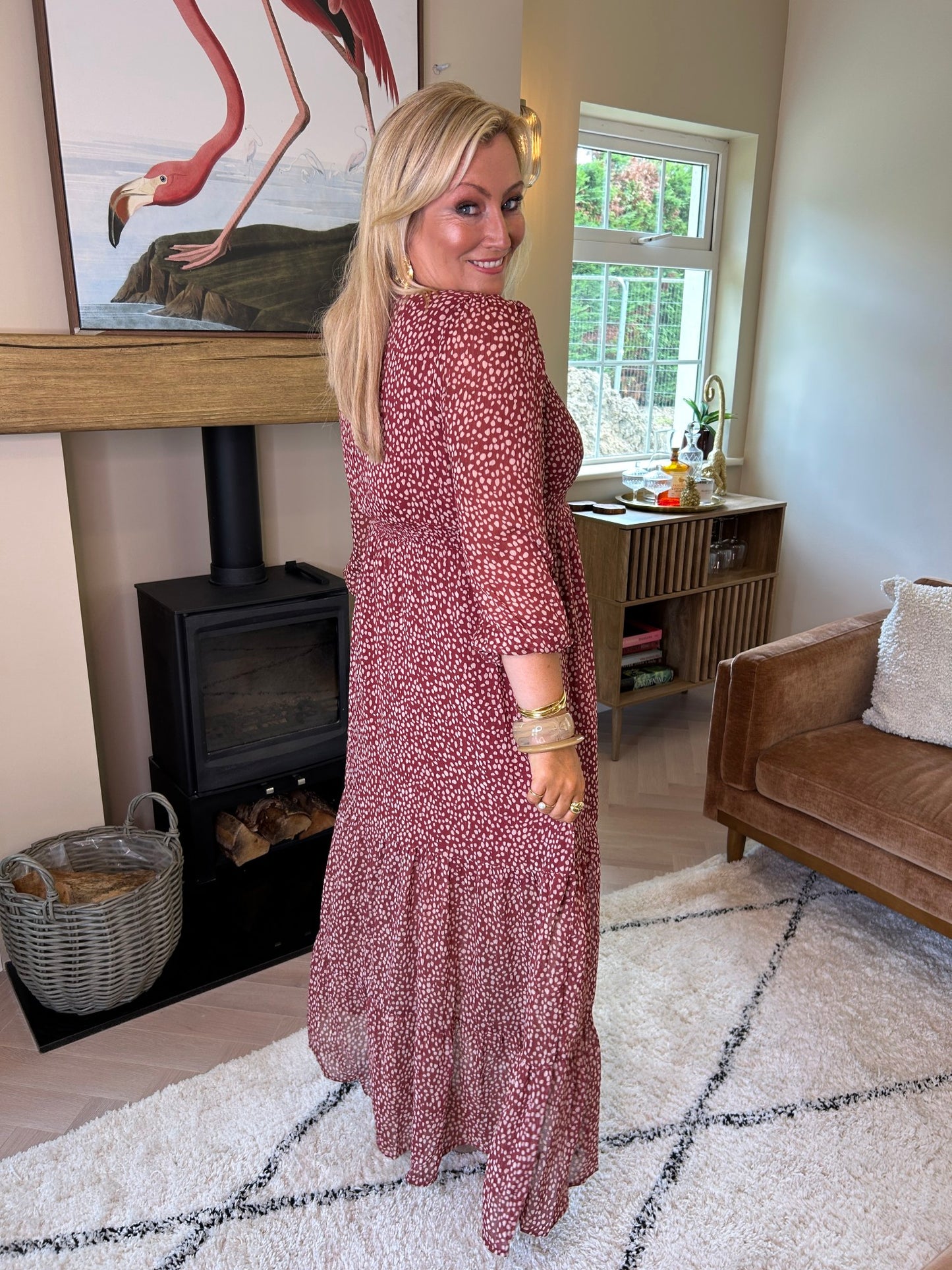 Maple Dress Bordeaux - Image 4
