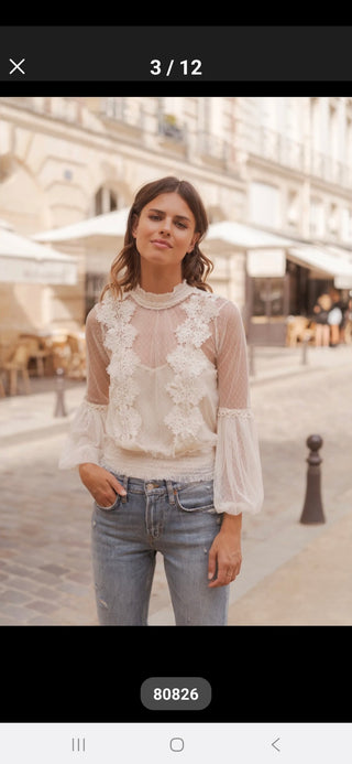 Beatrix Top Ecru - Image 1