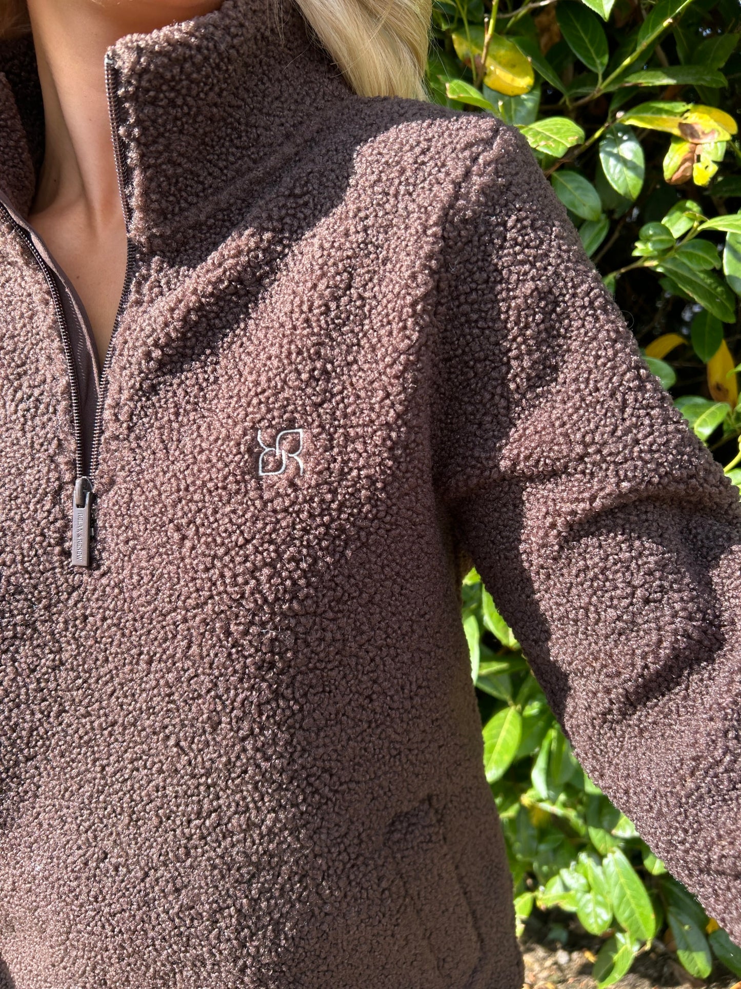 Gia Half Zip Chocolate - Image 1