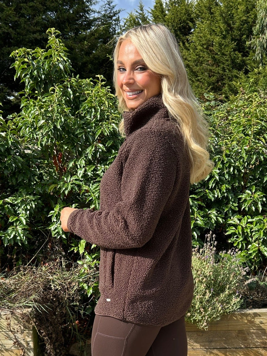 Gia Half Zip Chocolate - Image 3