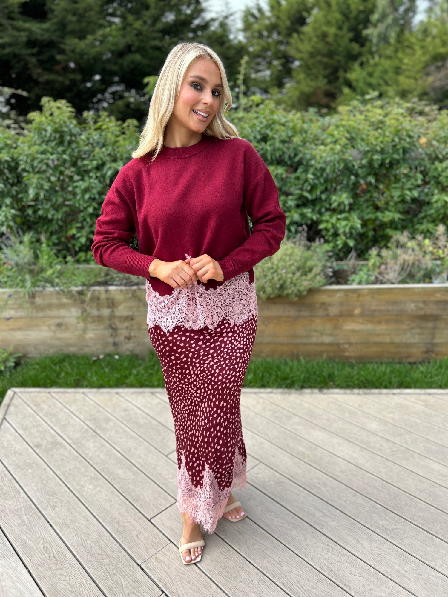 Maeva Skirt Burgundy - Image 3