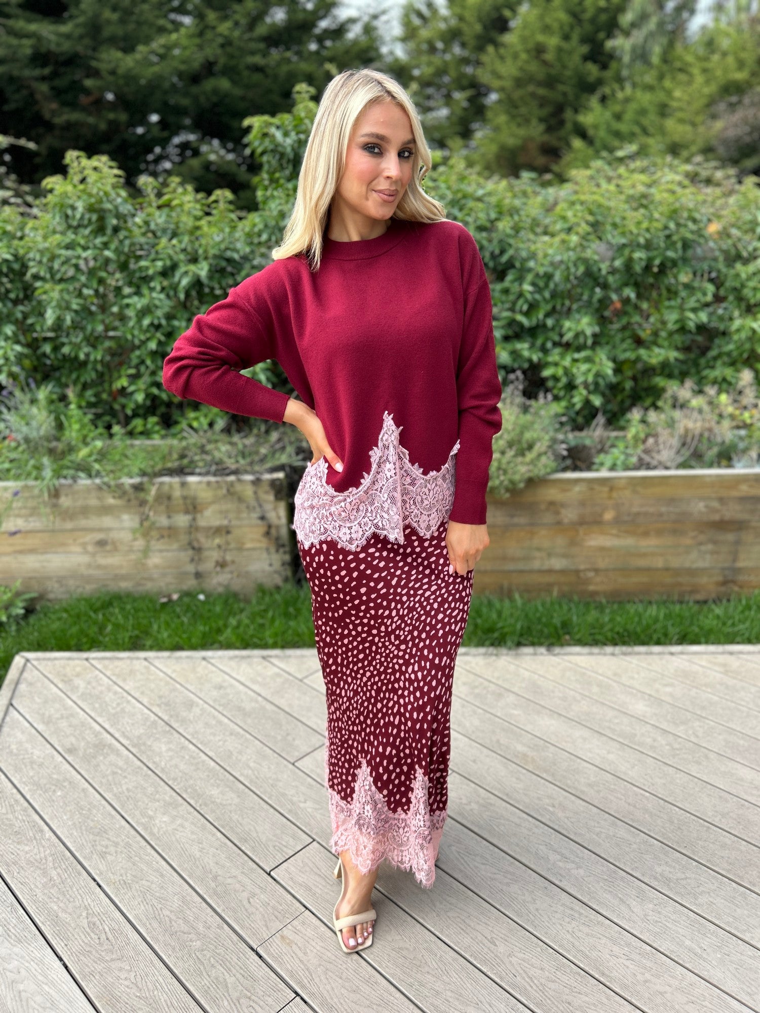 Maeva Skirt Burgundy - Image 5