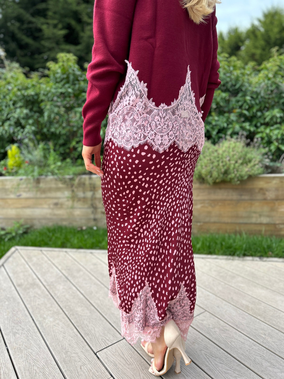Maeva Skirt Burgundy - Image 1